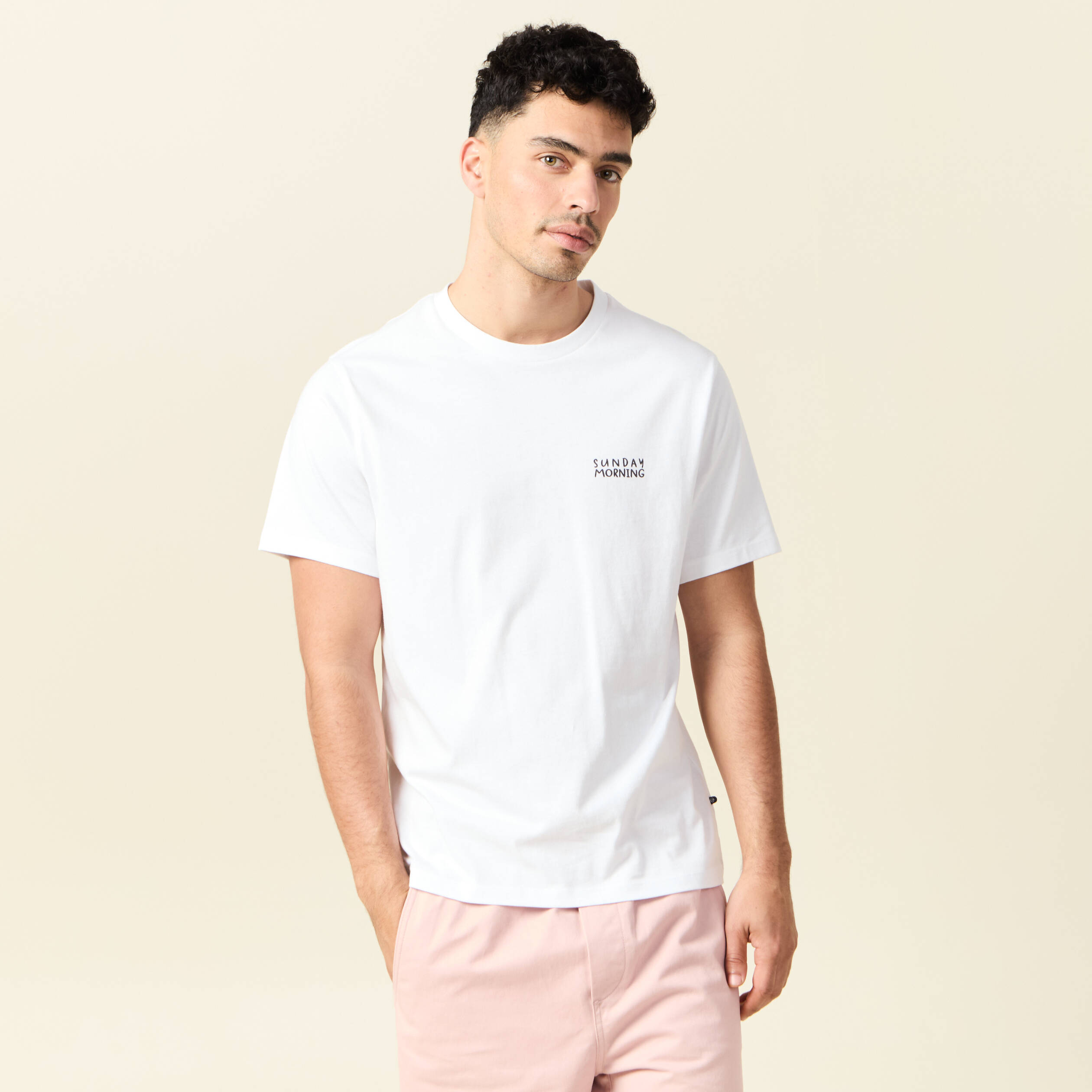 t shirt manches courtes blanc homme T-shirt manches courtes blanc homme
