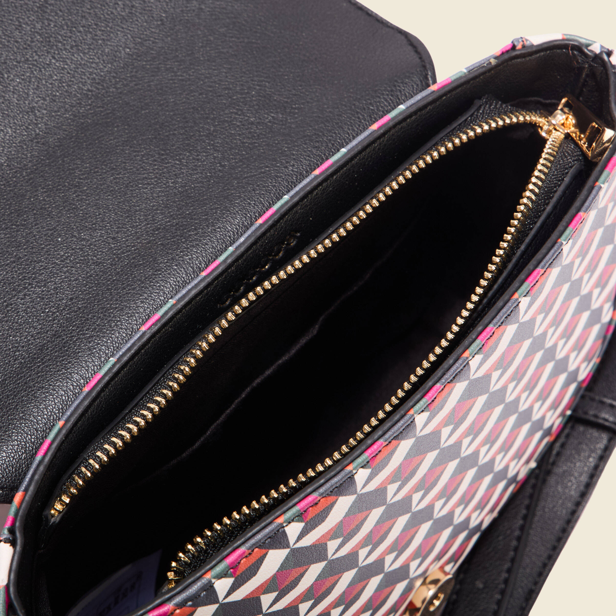 Sac rond &agrave; bandouli&egrave;re multicolore femme