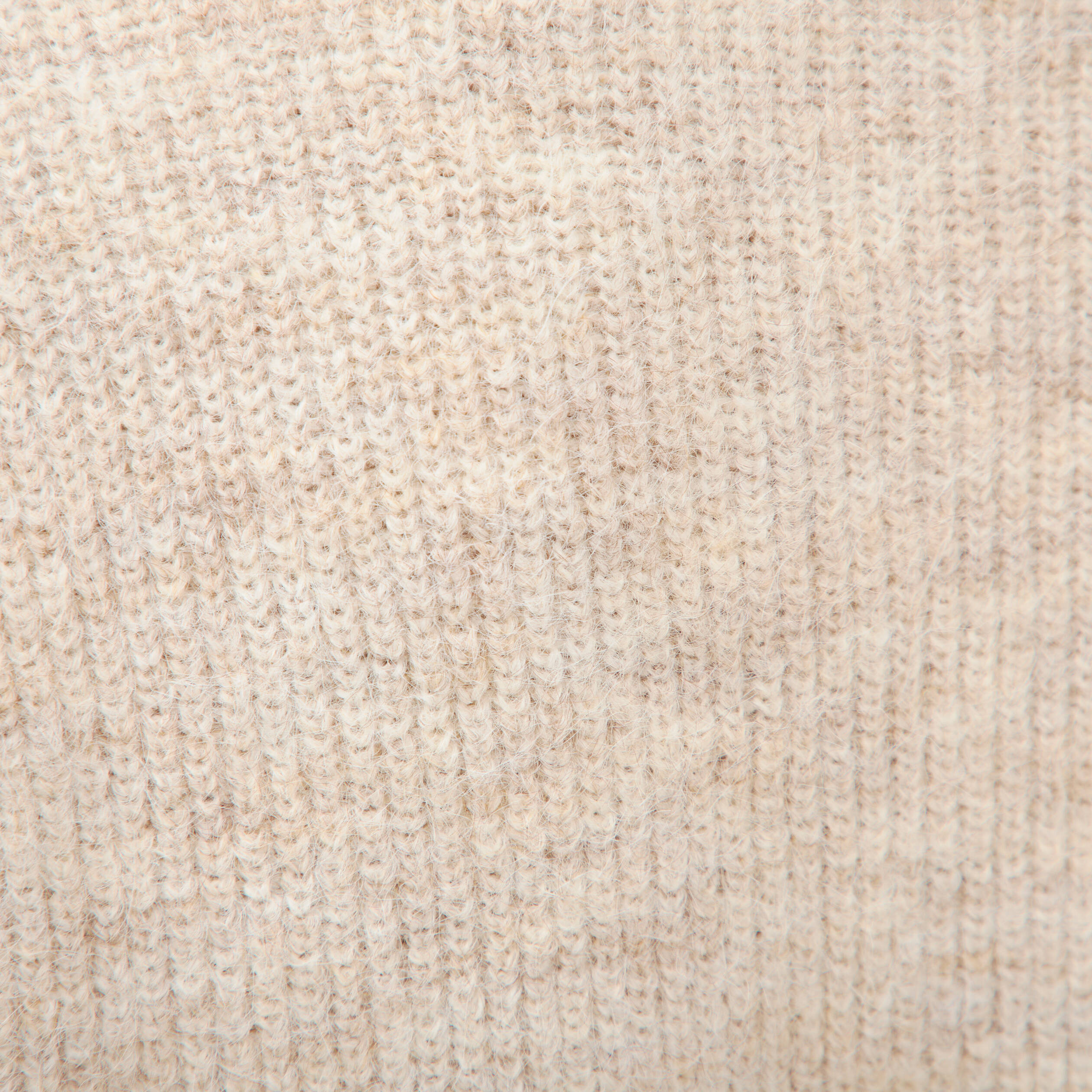 Gilet droit manches longues creme femme