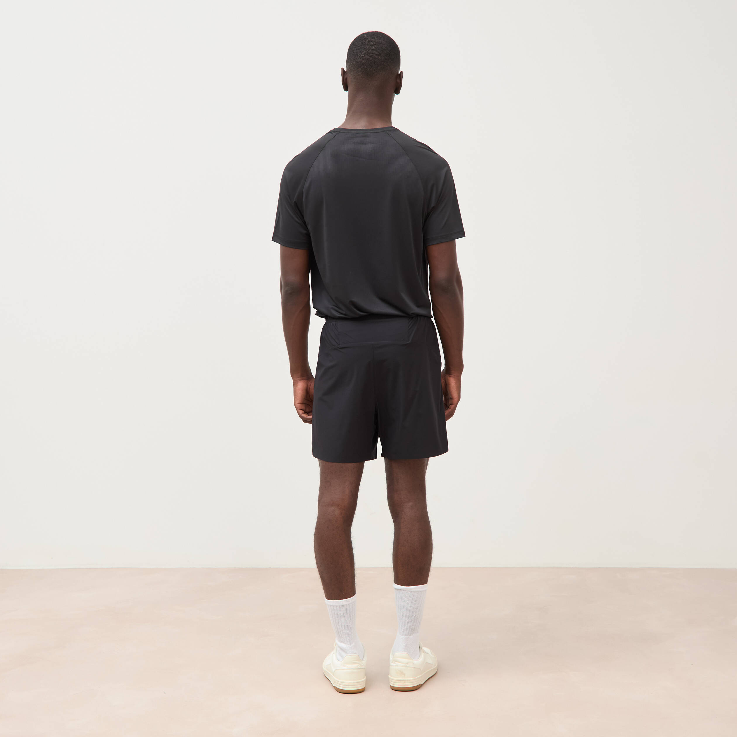 Short doubl&eacute; noir homme