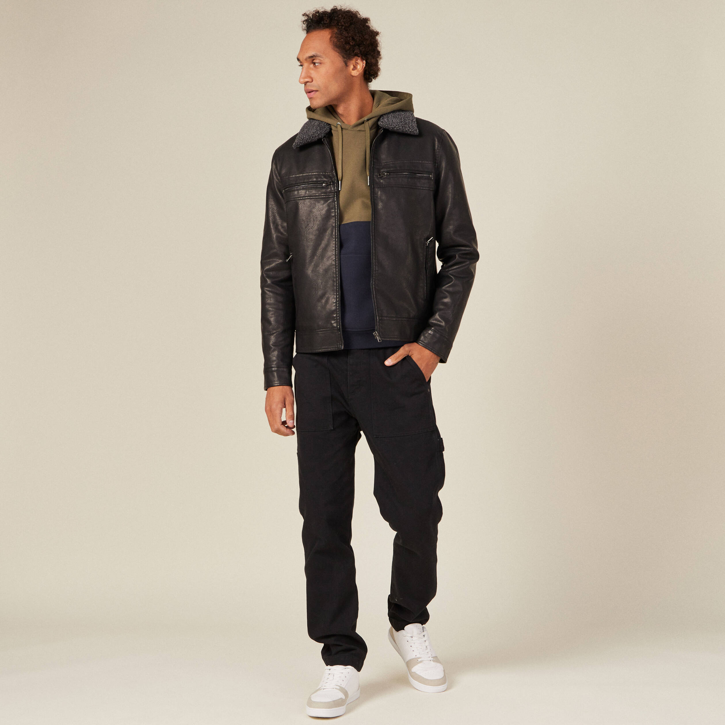 sweat a capuche taupe homme Sweat à capuche taupe homme