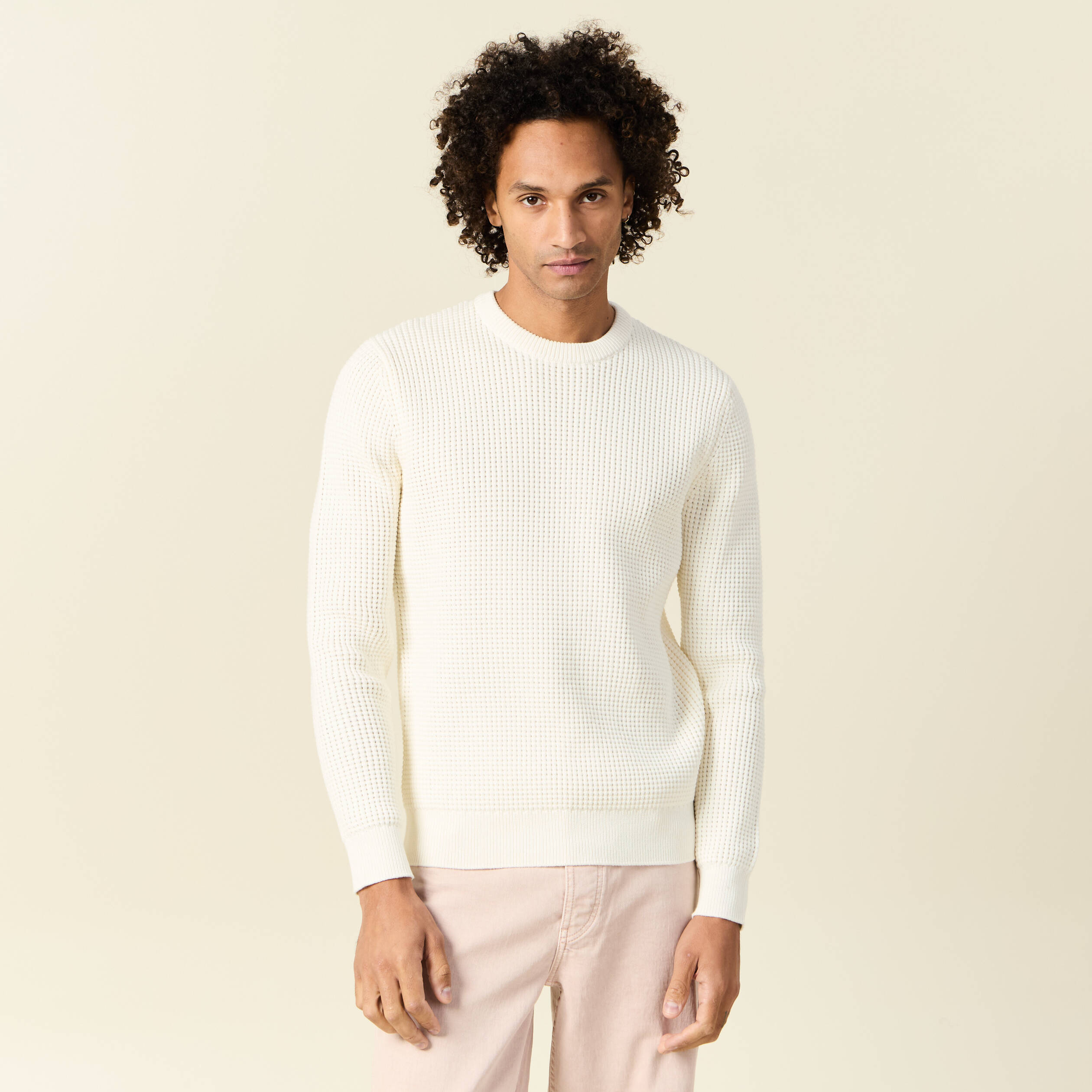 pull eco responsable ecru homme Pull éco-responsable ecru homme