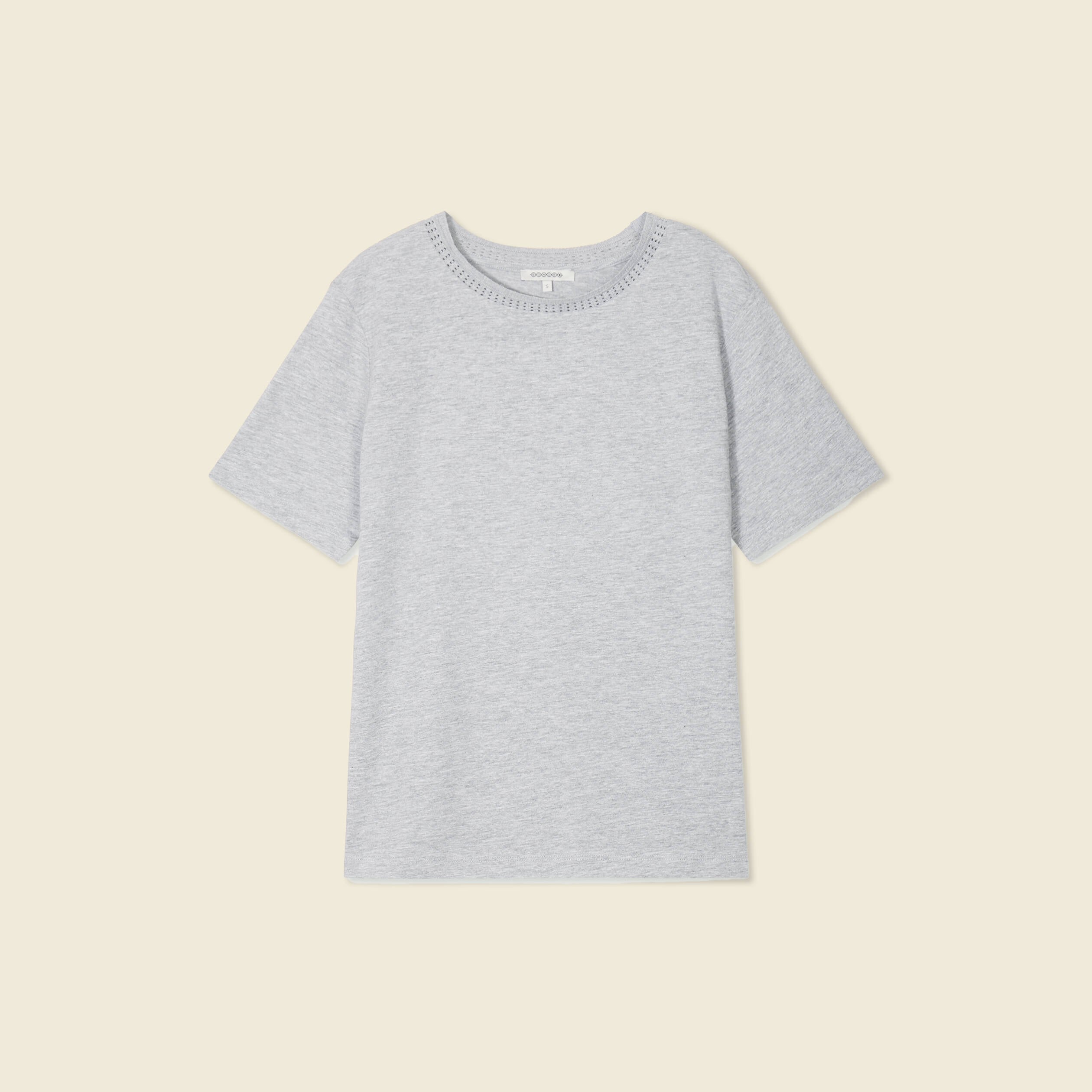 T-shirt manches courtes gris femme