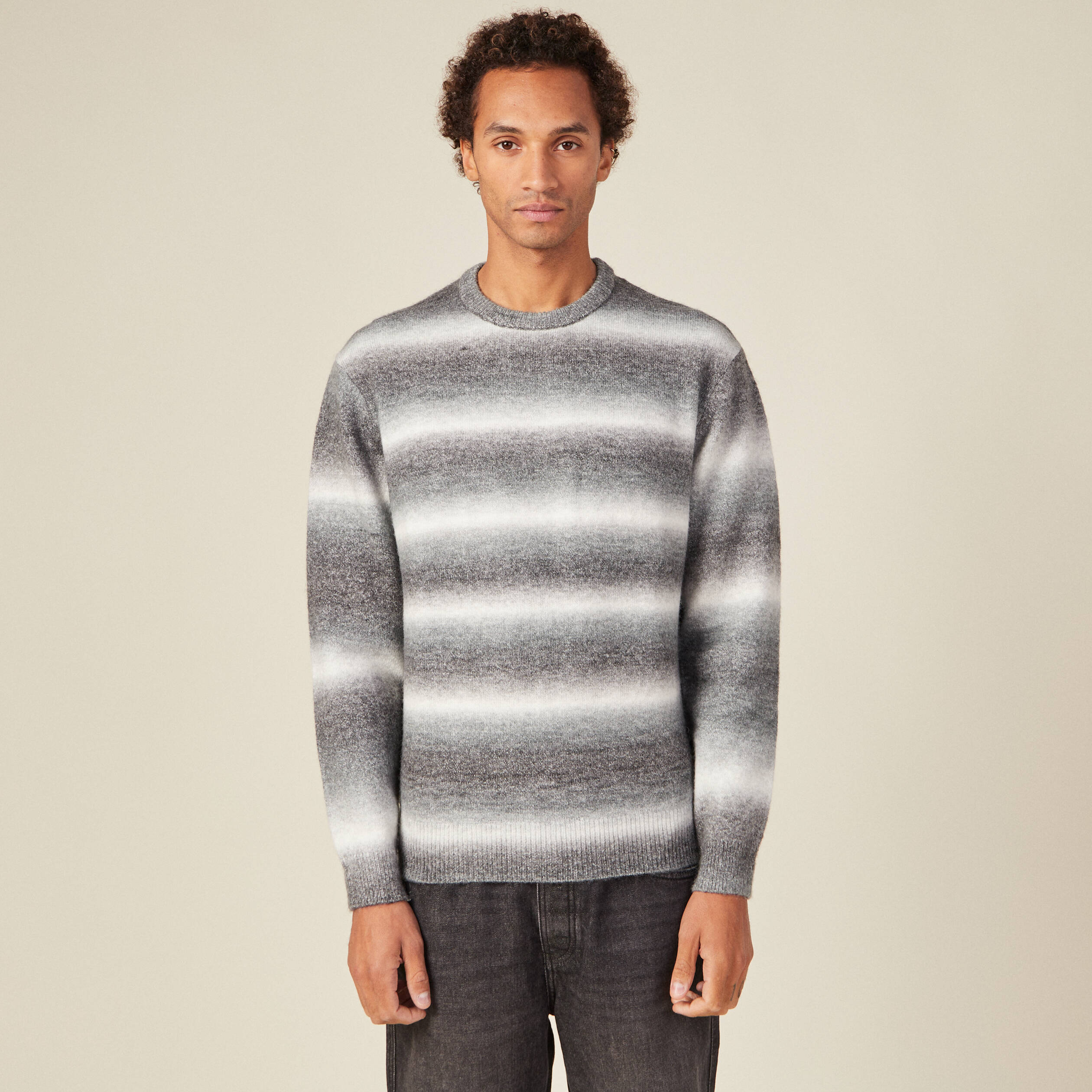 pull eco responsable gris homme Pull éco-responsable gris homme