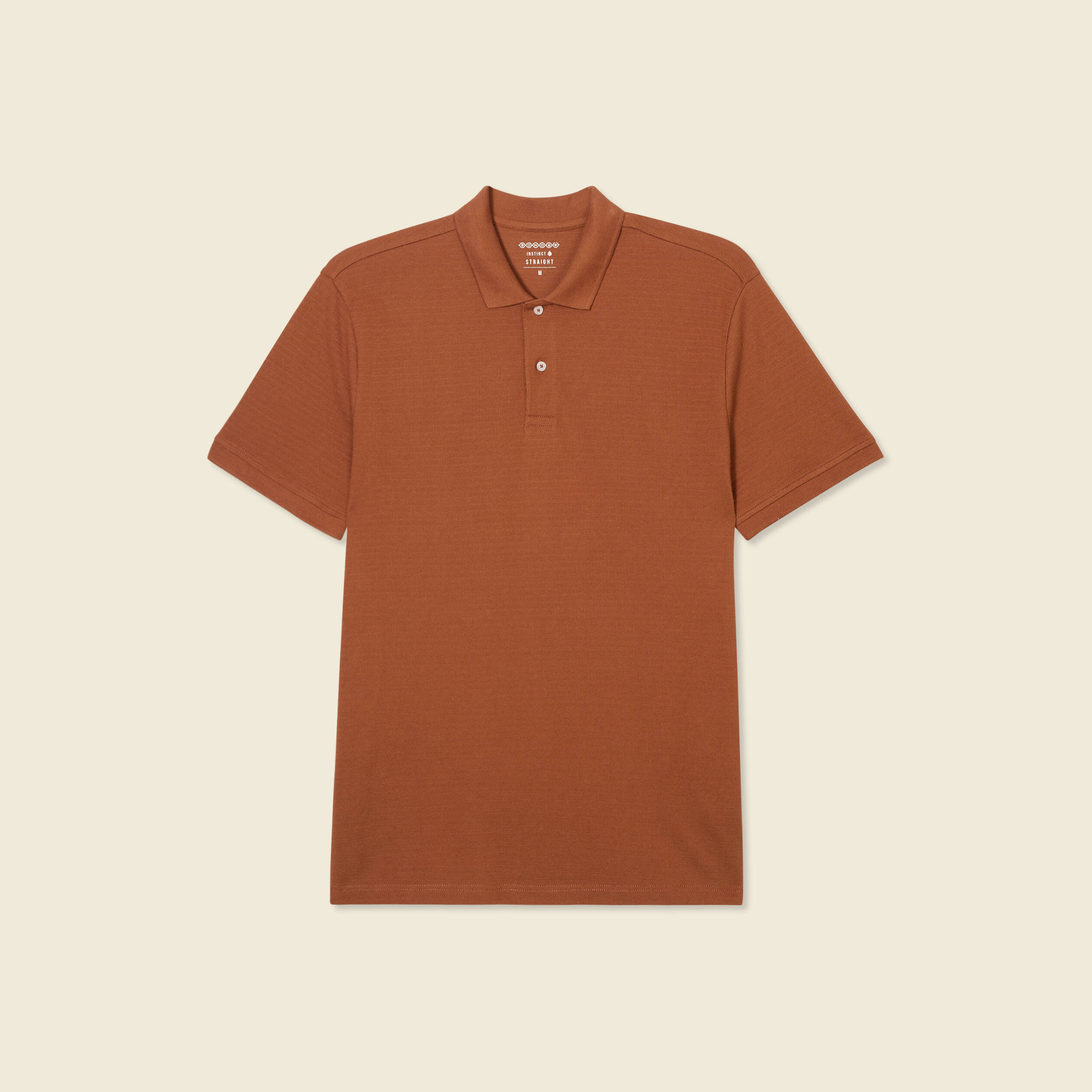 polo eco responsable marron cognac homme Polo éco-responsable marron cognac homme