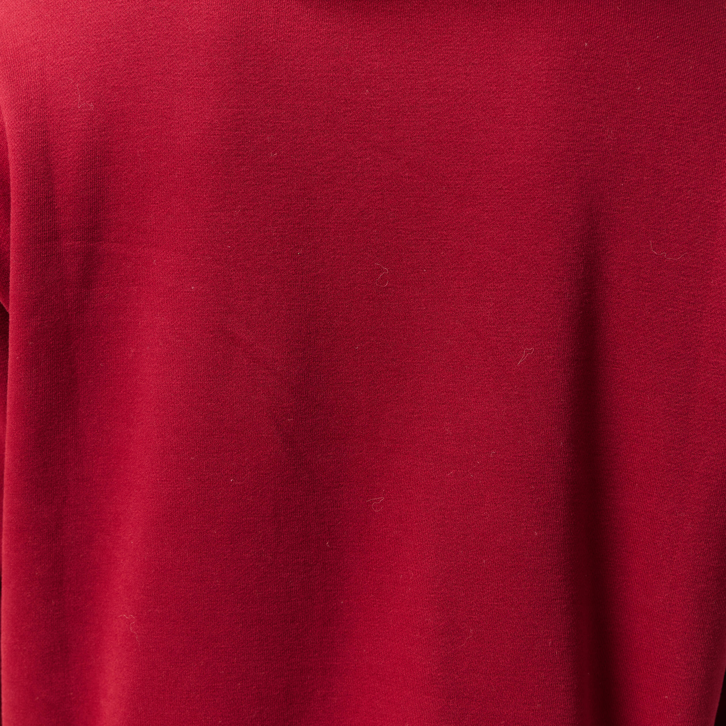 Sweat col rond manches longues rouge femme