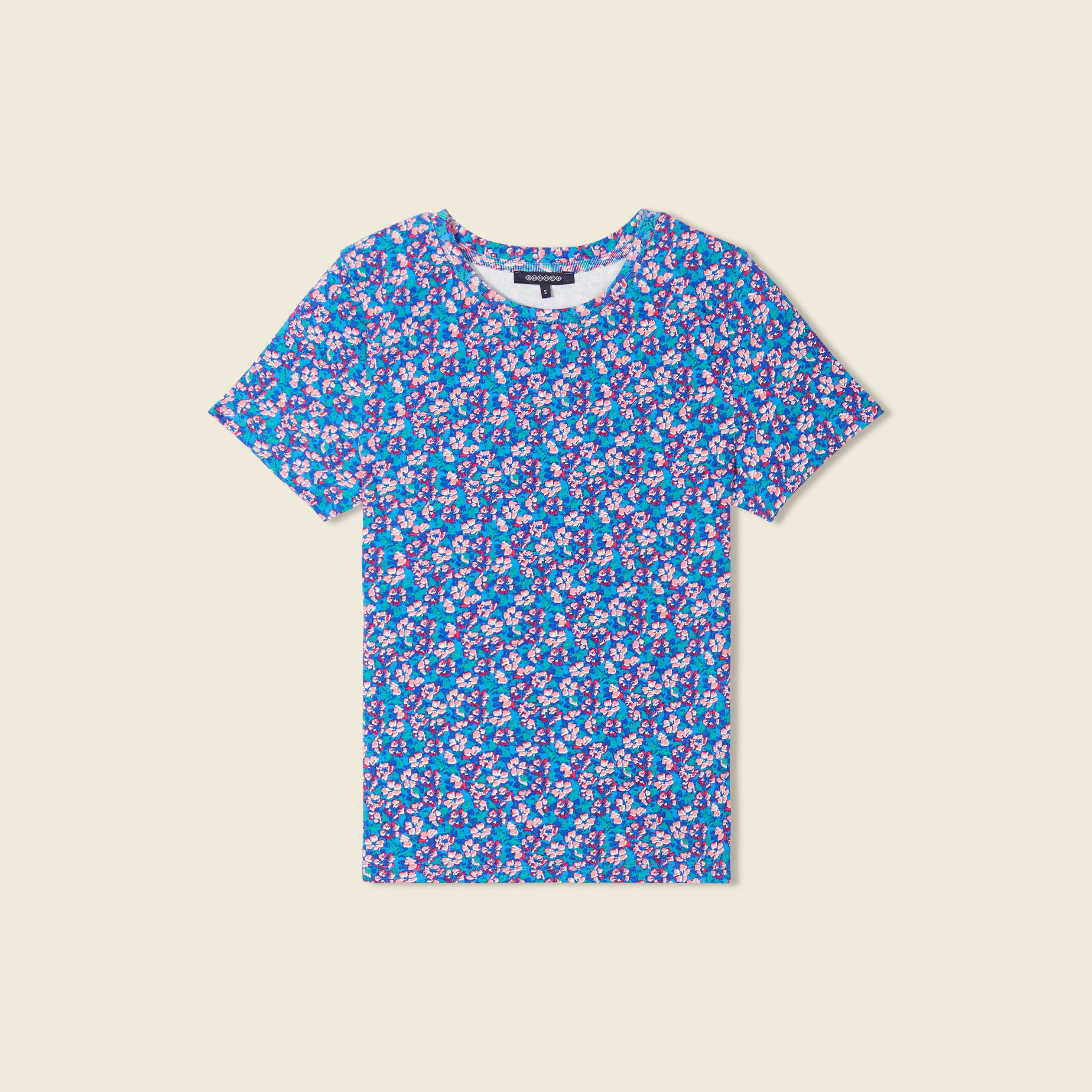 t shirt manches courtes bleu femme T-shirt manches courtes bleu femme