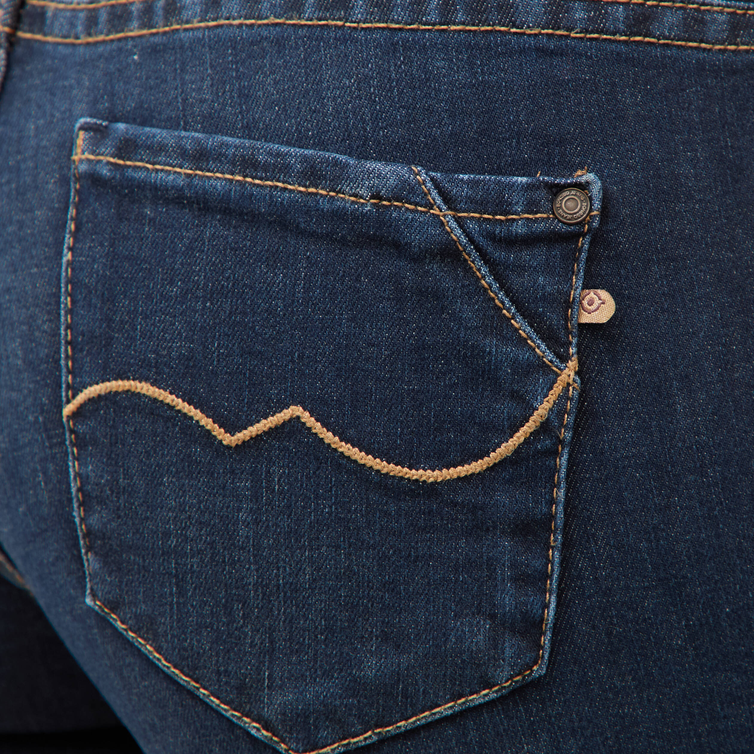 Jeans slim 7/8&egrave;me denim brut femme