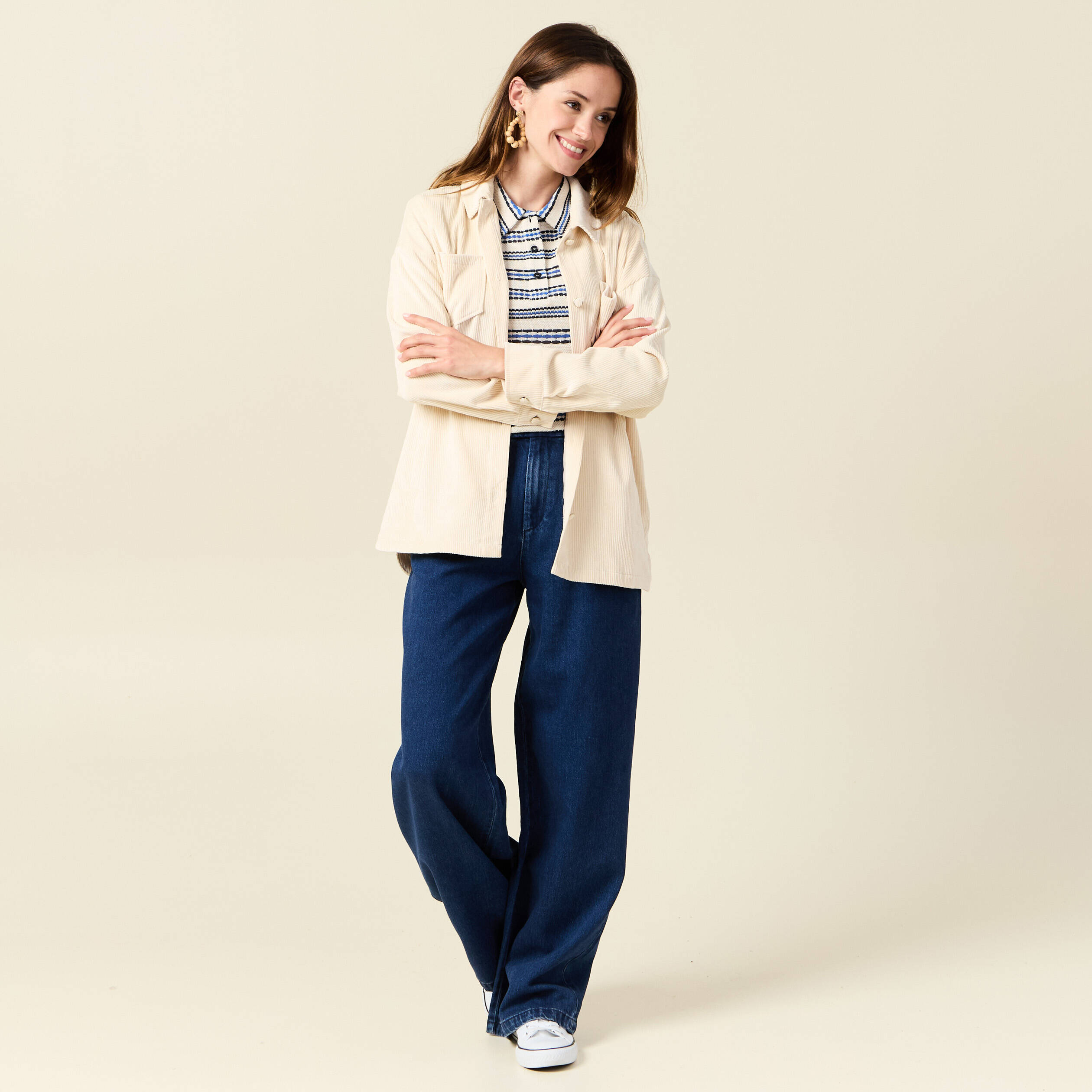 polo manches courtes ecru femme Polo manches courtes ecru femme