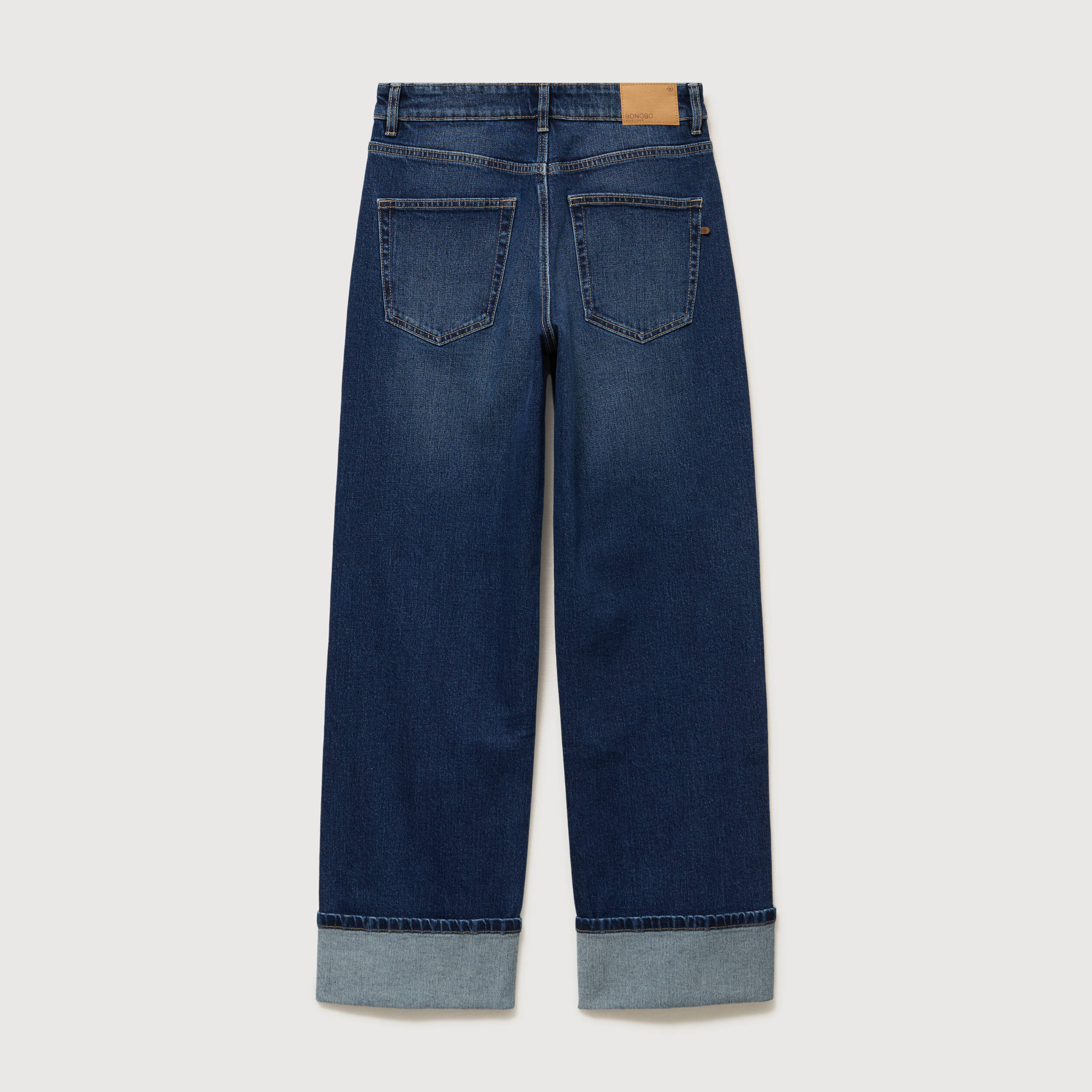 Jeans straight taille standard denim brut femme