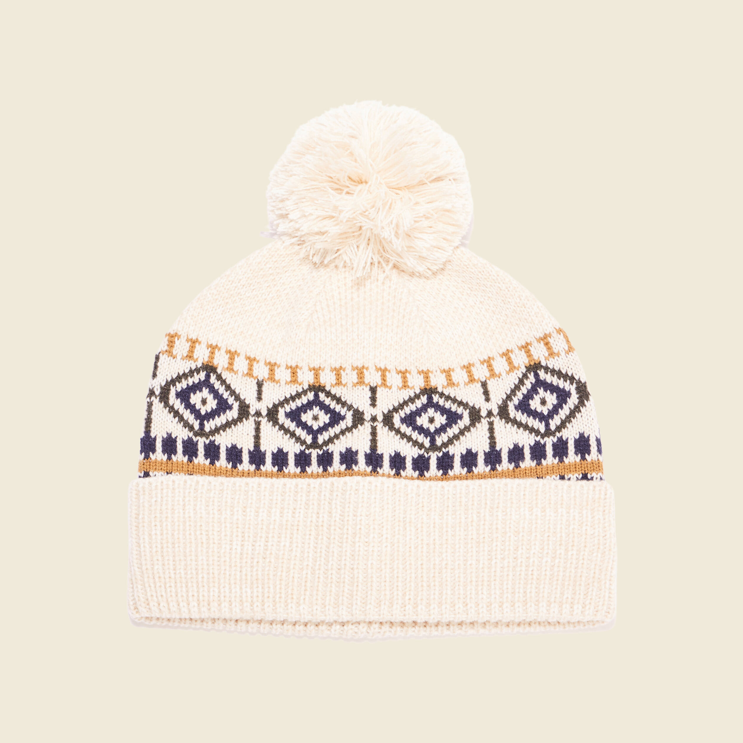 bonnet a pompon ecru homme Bonnet à pompon ecru homme