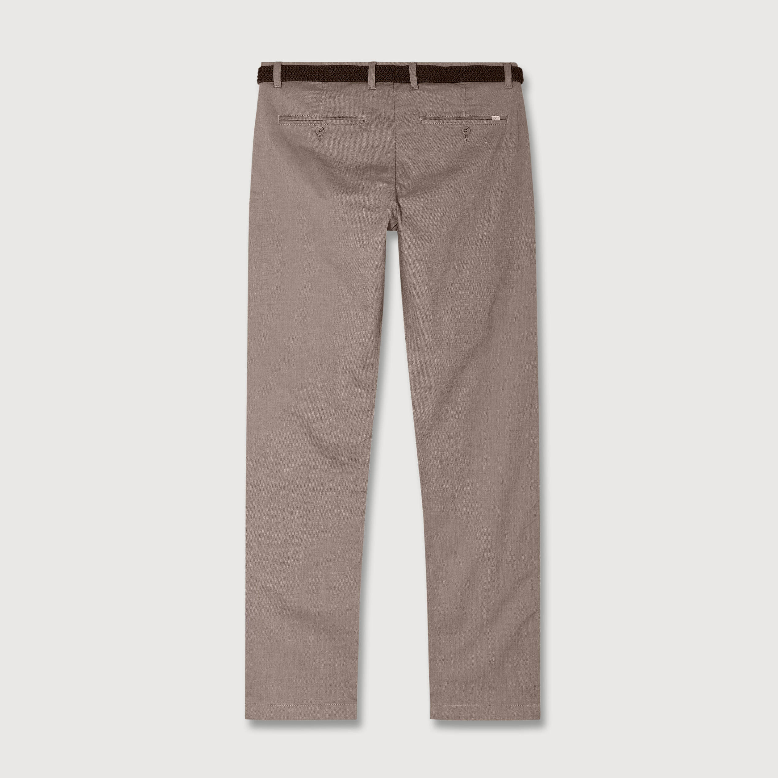 Pantalon chino straight taupe homme