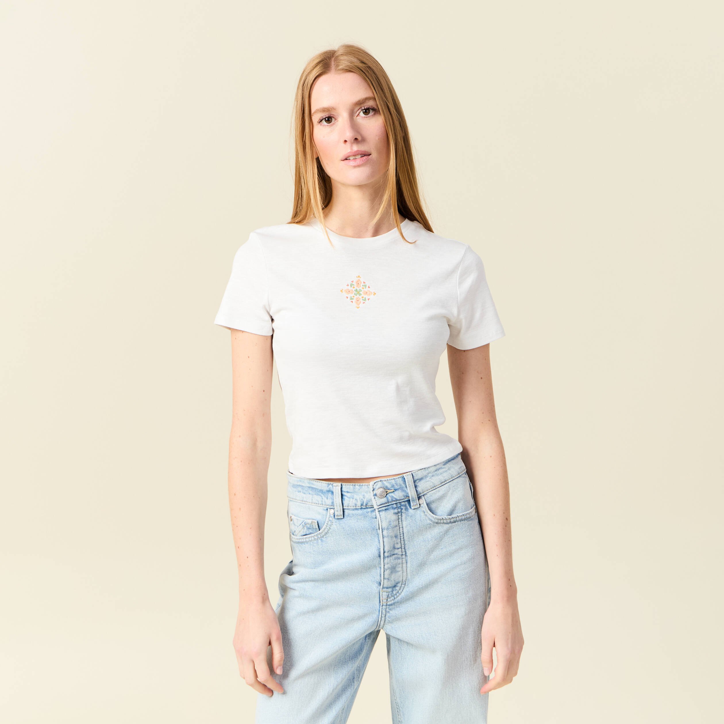 t shirt eco responsable ivoire femme T-shirt éco-responsable ivoire femme