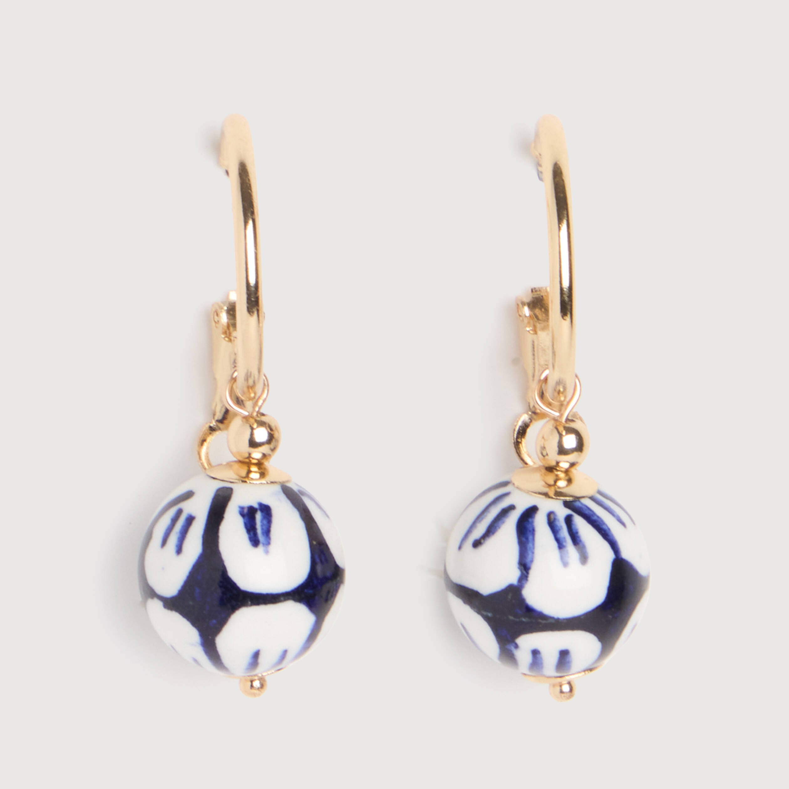 Boucles d'oreilles bleu electrique femme