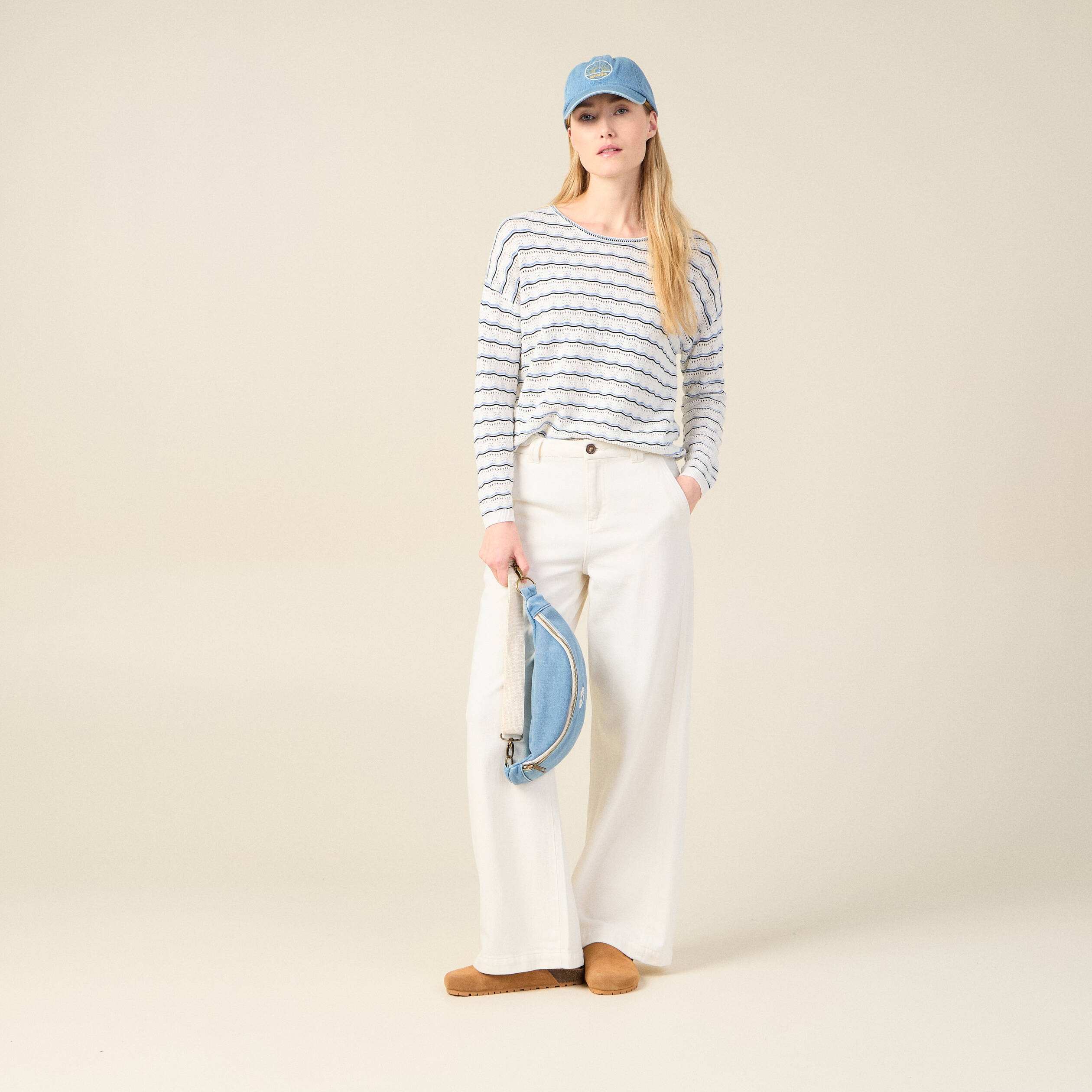 pull eco responsable creme femme Pull éco-responsable creme femme