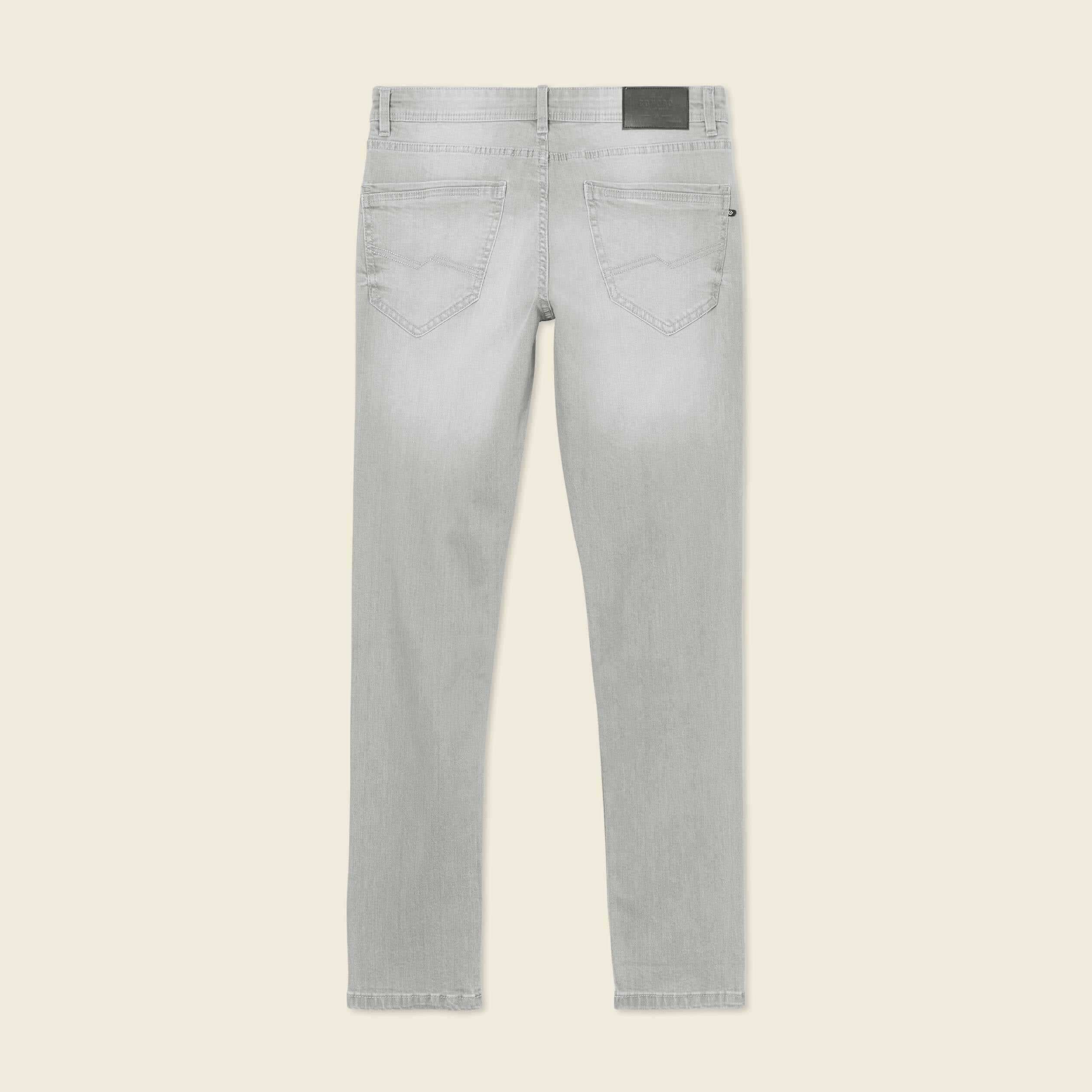 Jeans slim longueur 32 denim snow gris homme