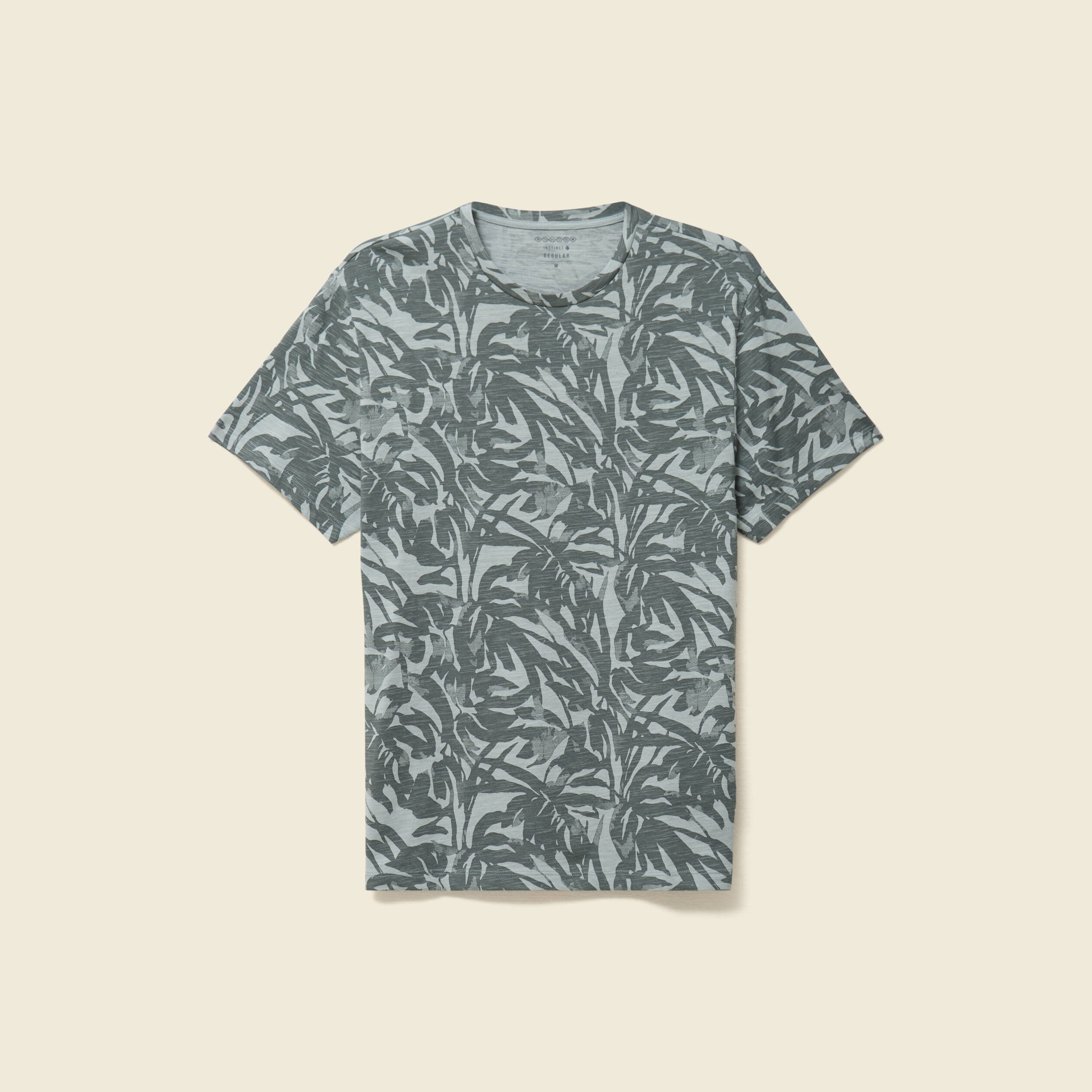 T-shirt manches courtes vert fonc&eacute; homme