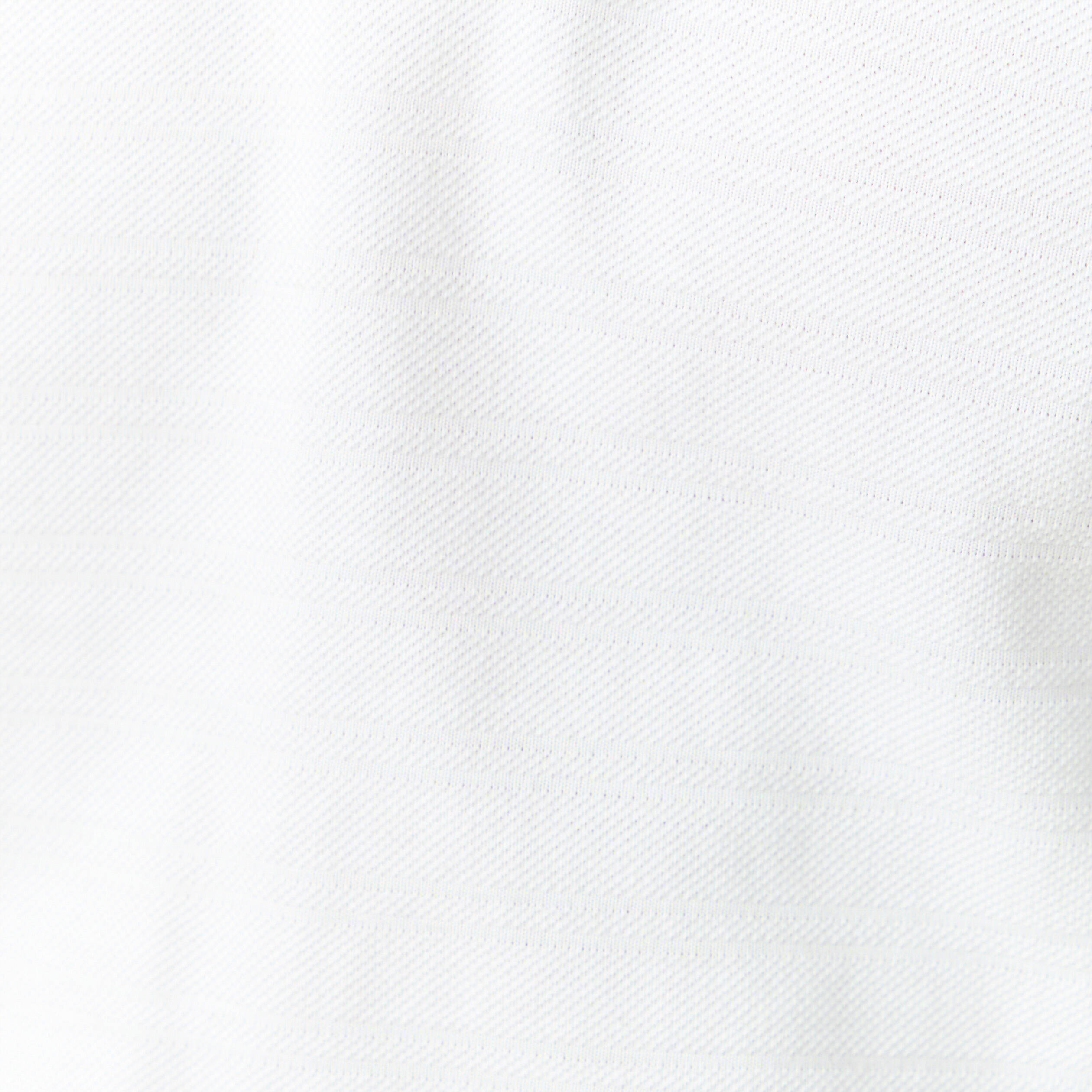 Polo cintr&eacute; manches longues en coton blanc homme