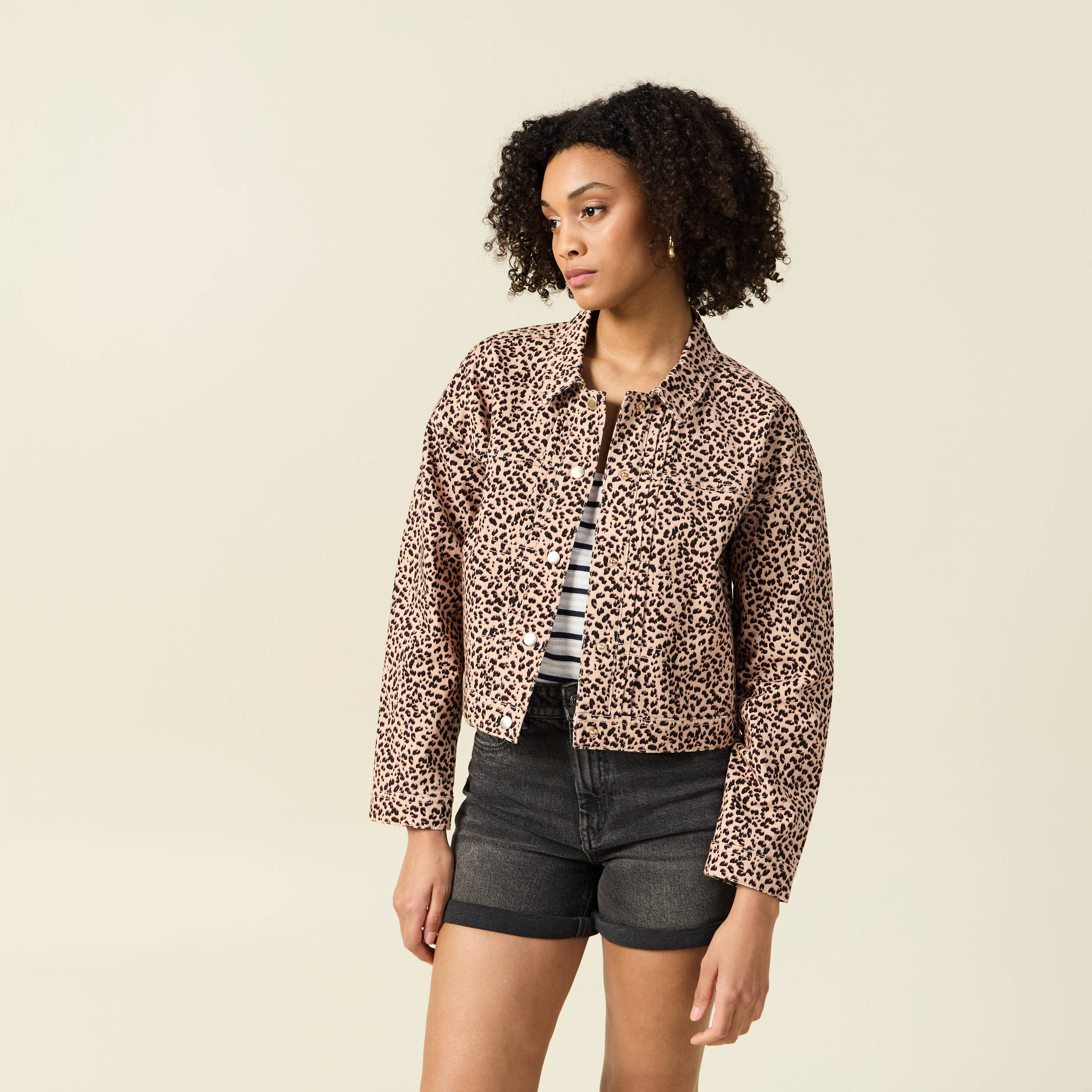 blouson boutonne camel femme Blouson boutonné camel femme