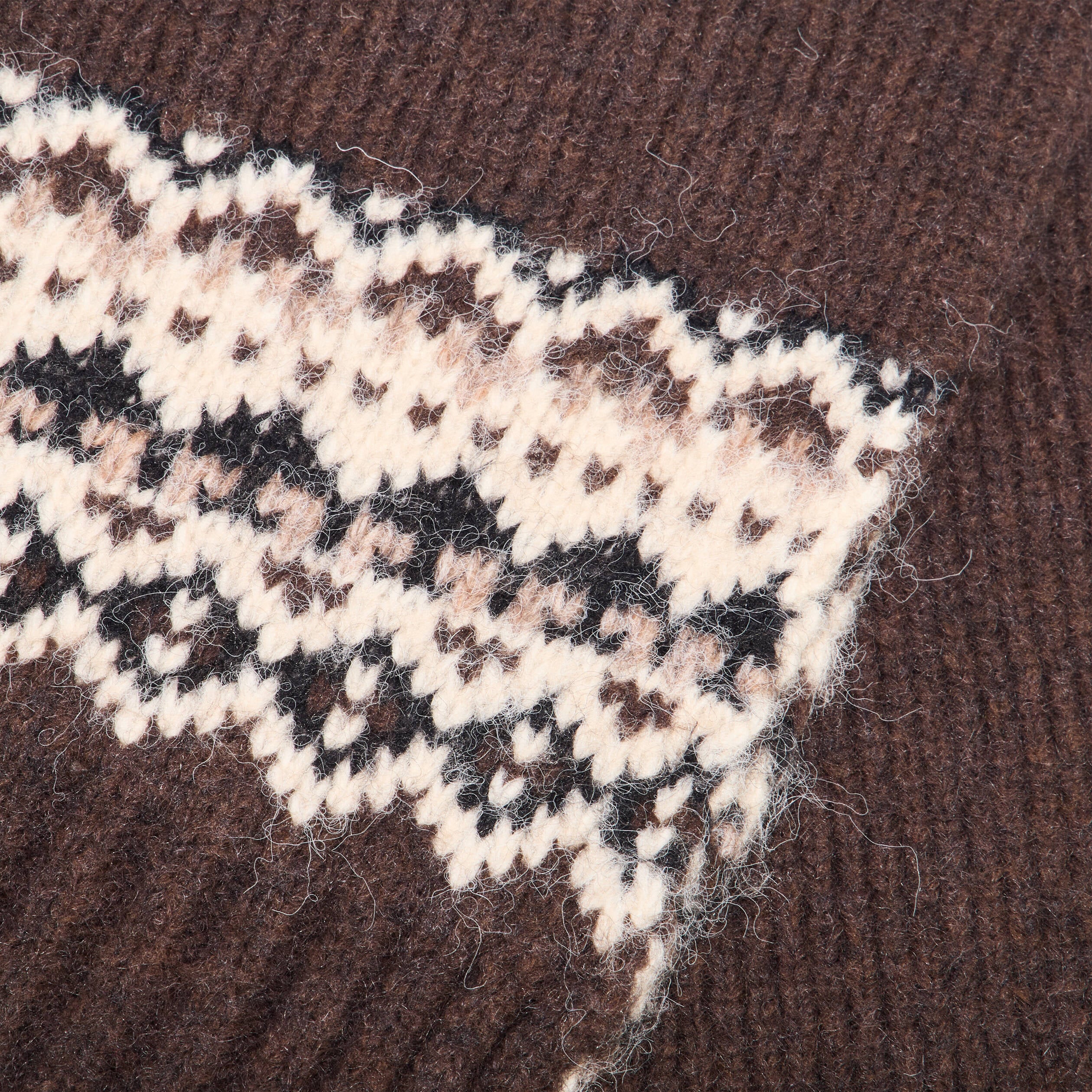 &Eacute;charpe d&eacute;tails jacquard marron fonc&eacute; homme
