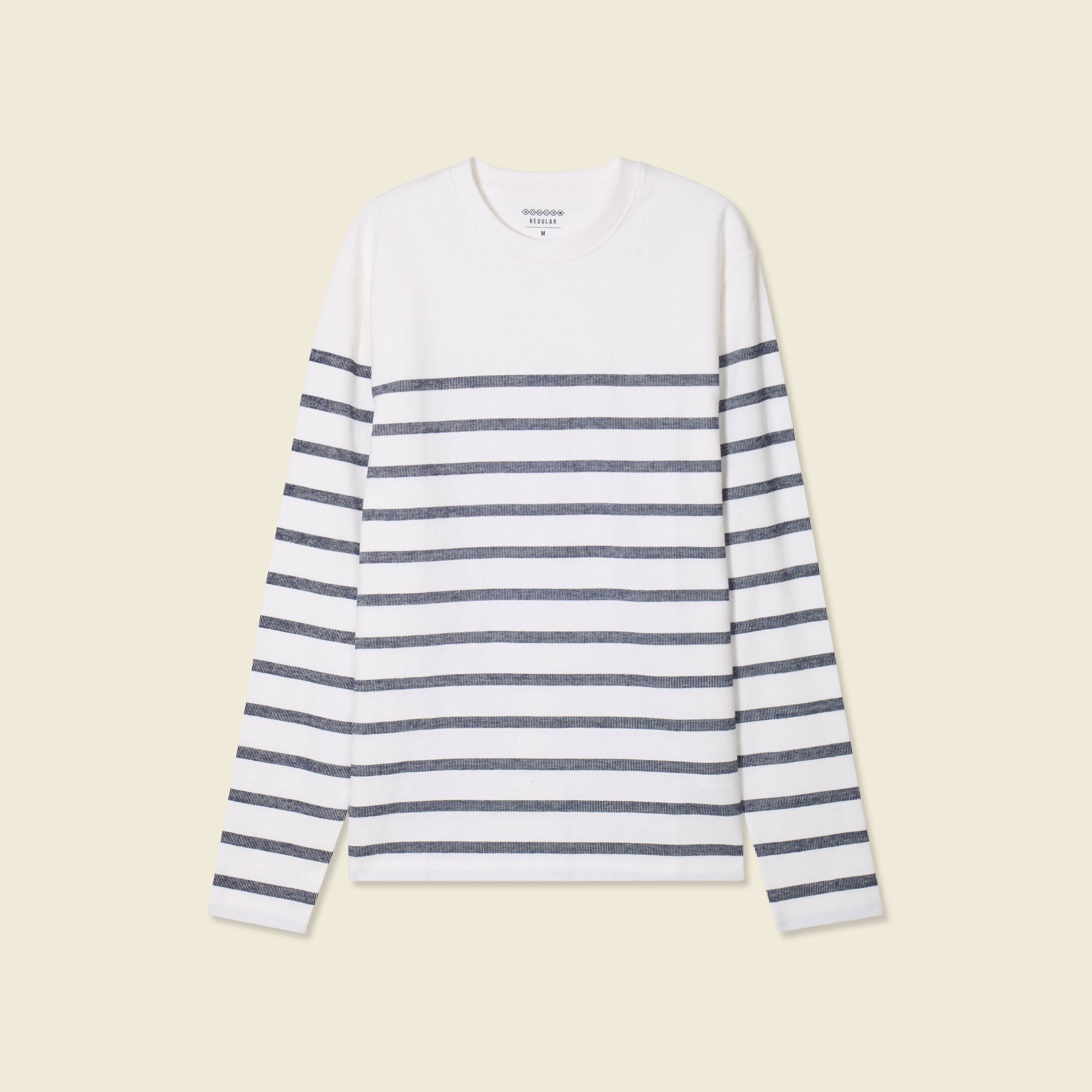 T-shirt manches longues ecru homme