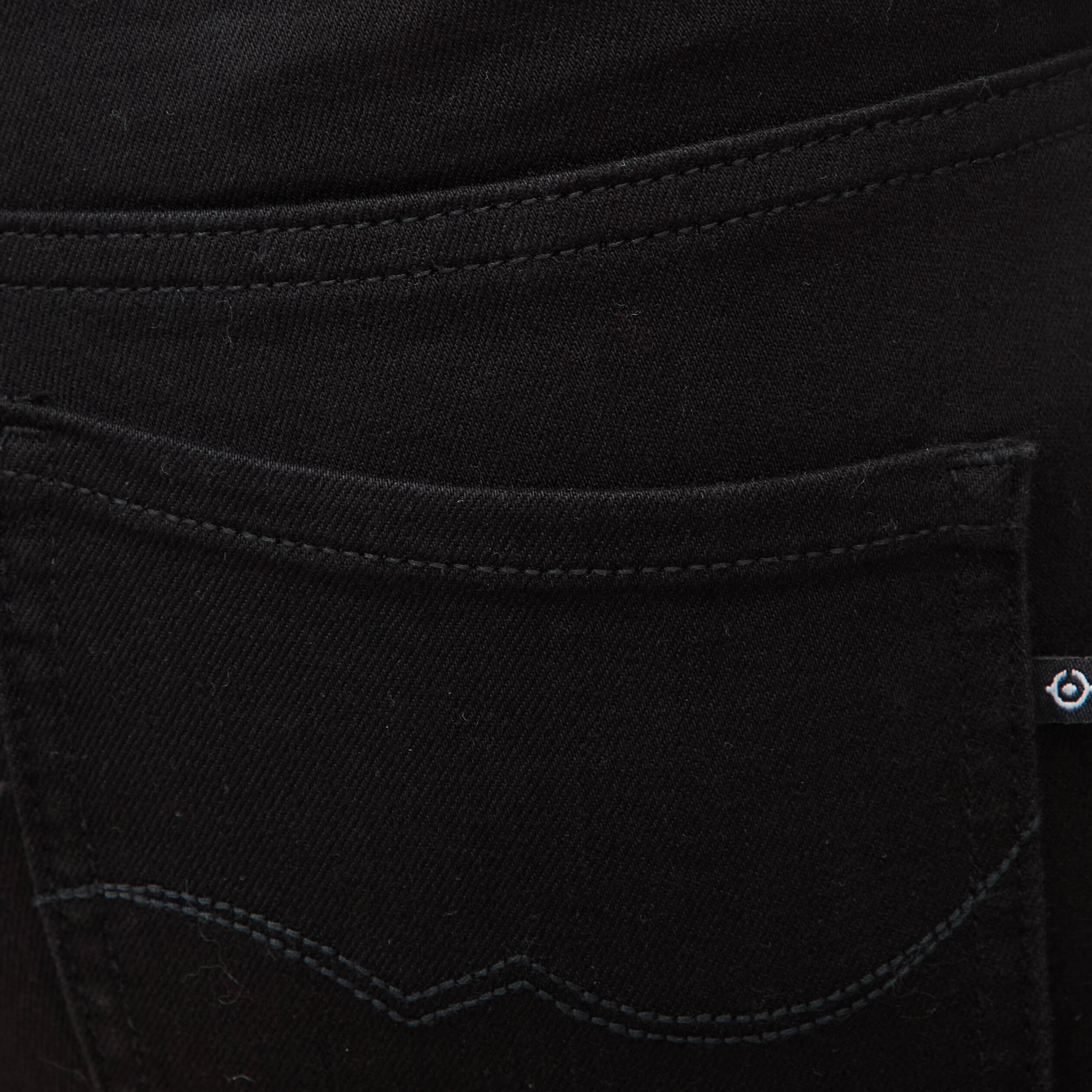 Jeans bootcut taille haute denim noir femme