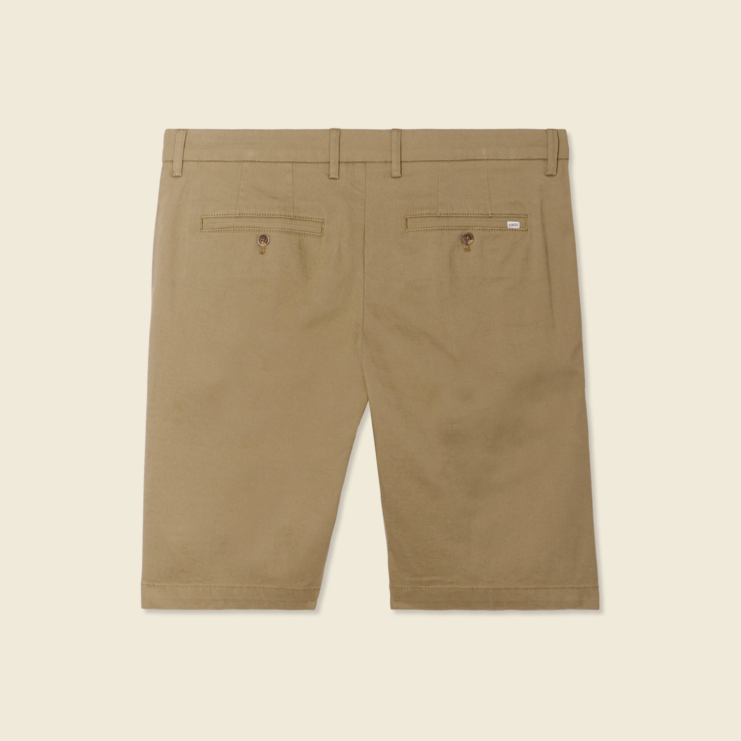 bermuda droit eco responsable vert kaki homme Bermuda droit éco-responsable vert kaki homme
