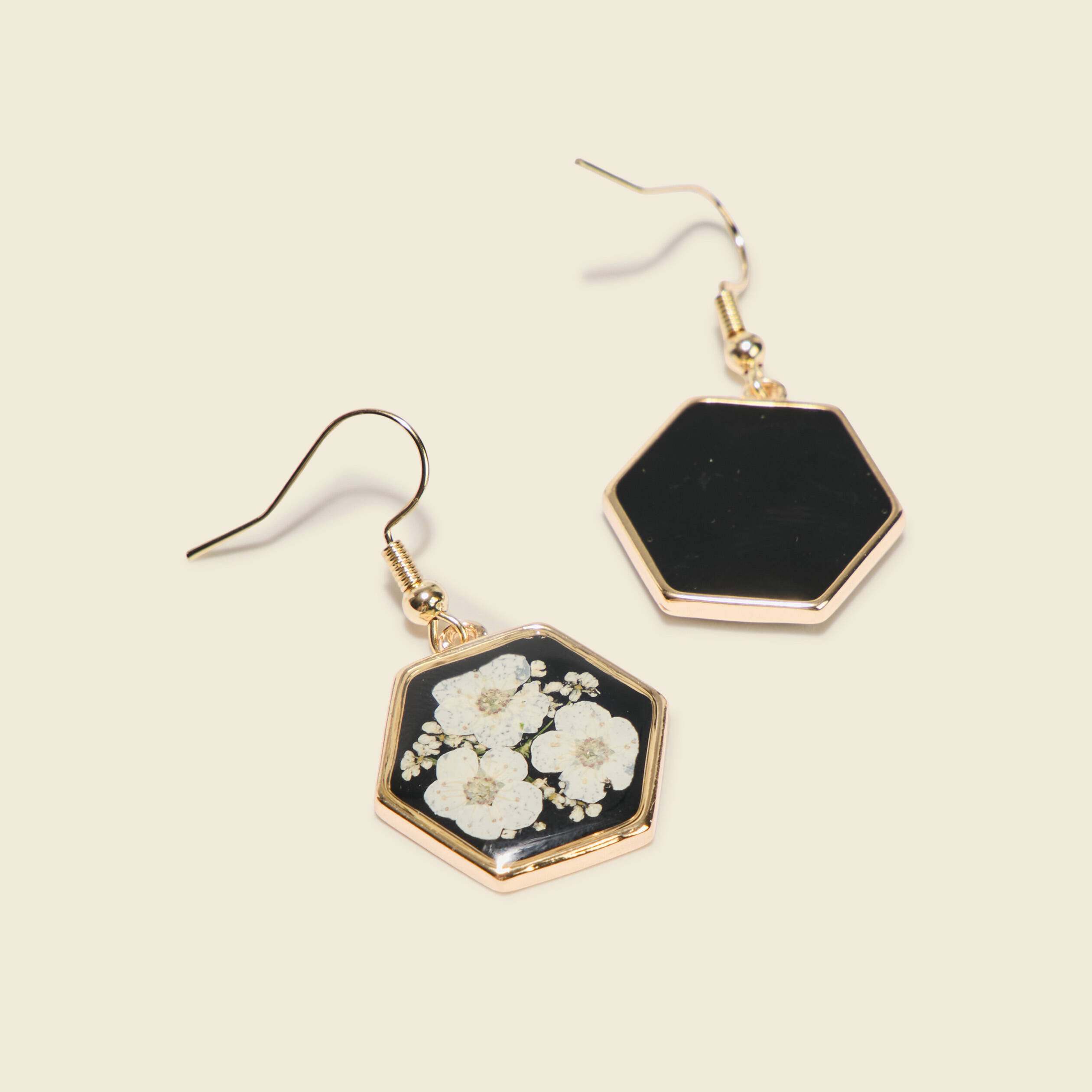 Boucles d'oreilles noir femme
