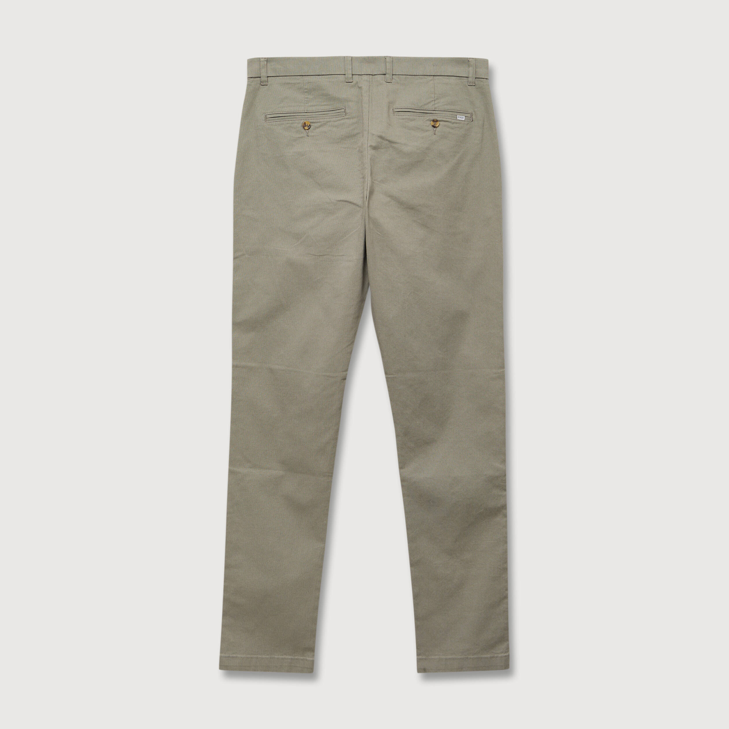 Pantalon chino slim vert kaki homme