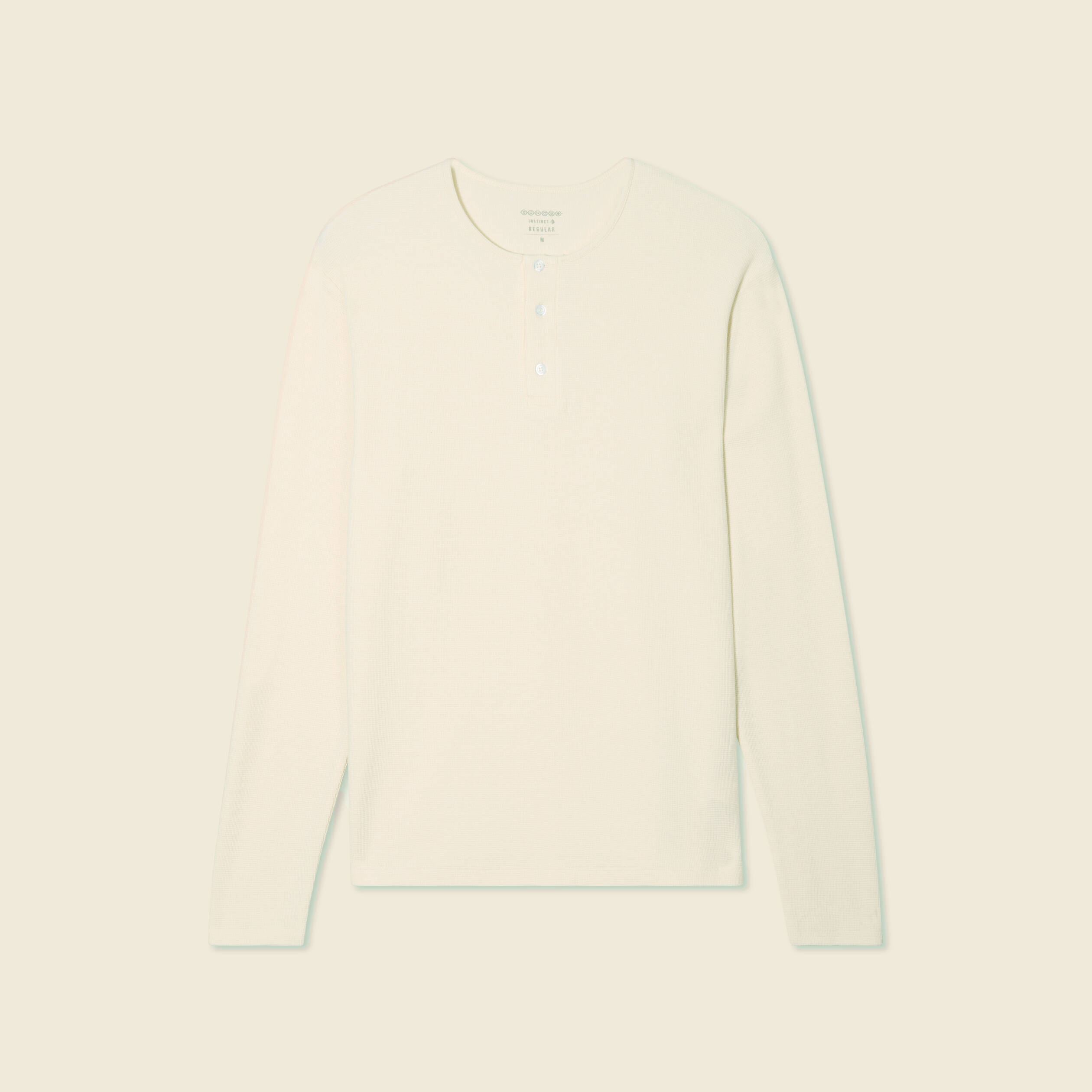 T-shirt manches longues ecru homme