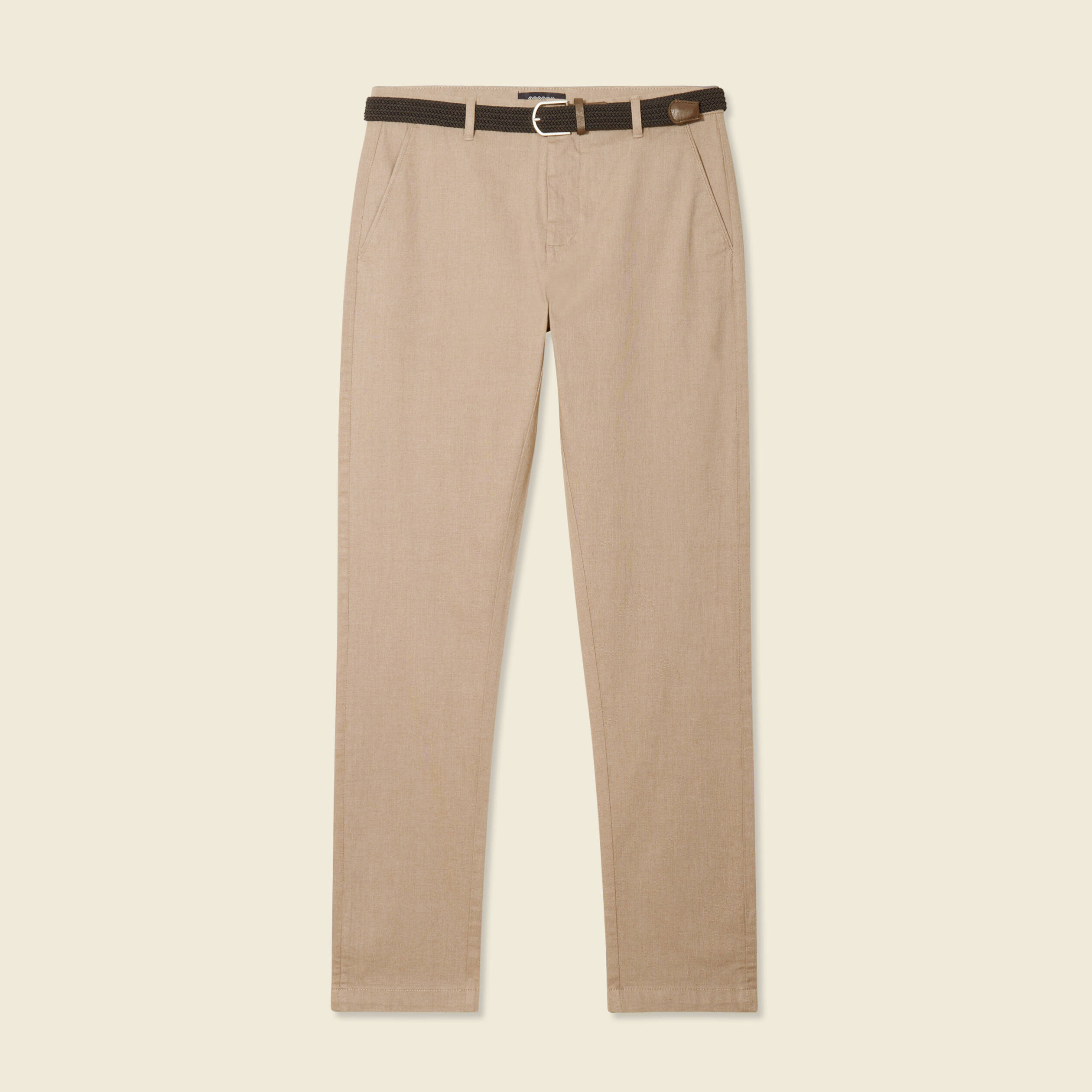 pantalon chino straight taupe homme Pantalon chino straight taupe homme