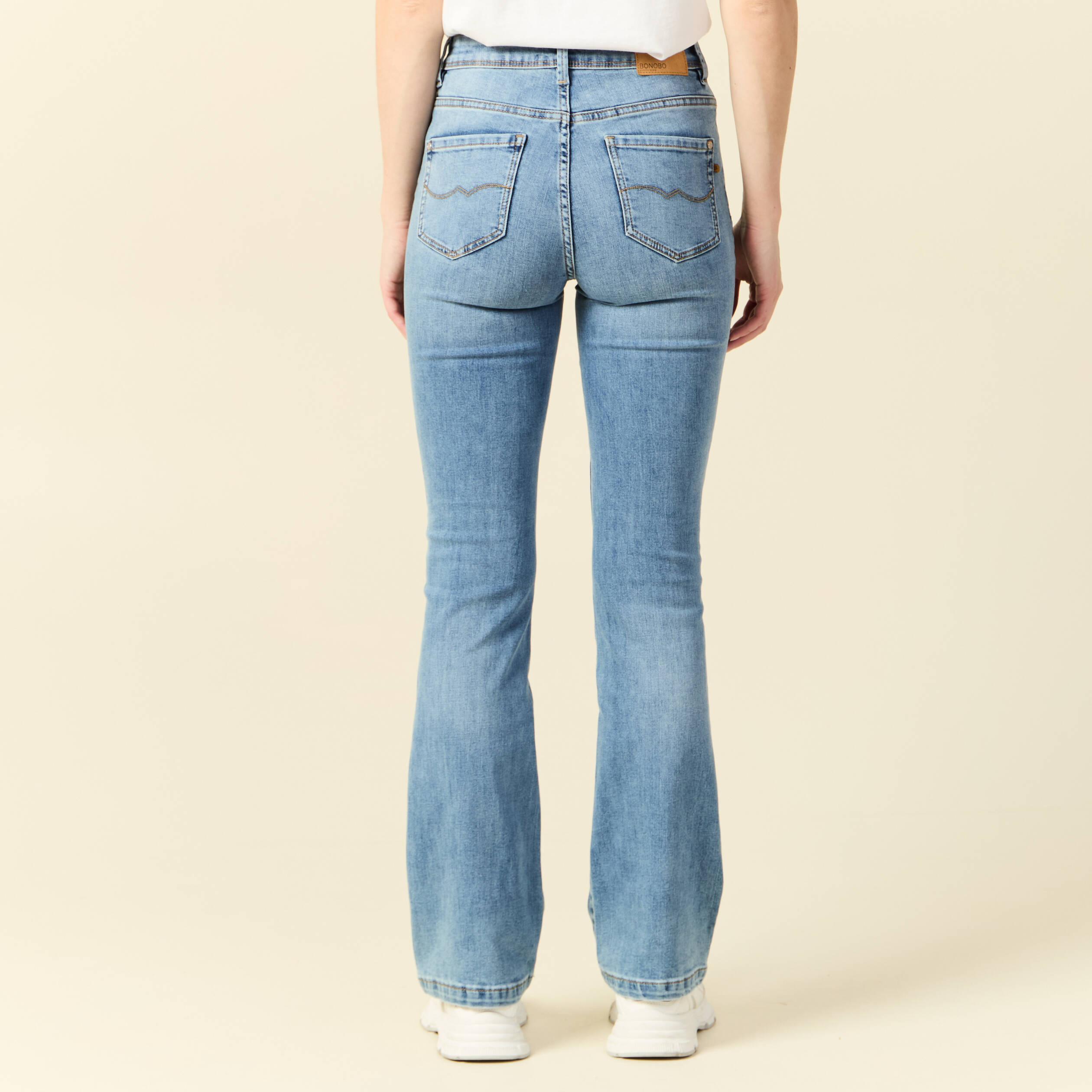 jeans bootcut denim used femme Jeans bootcut denim used femme