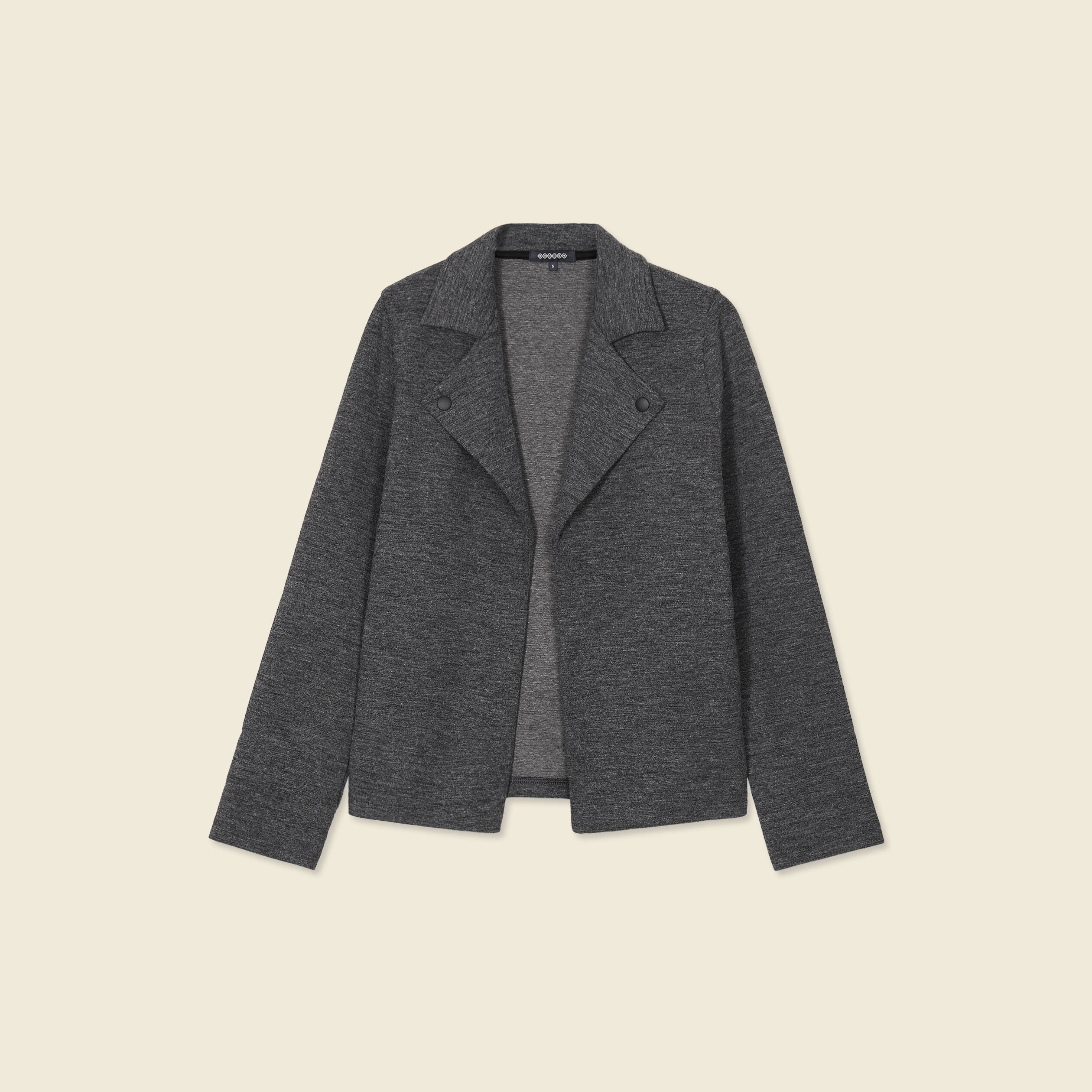 gilet manches longues gris femme Gilet manches longues gris femme