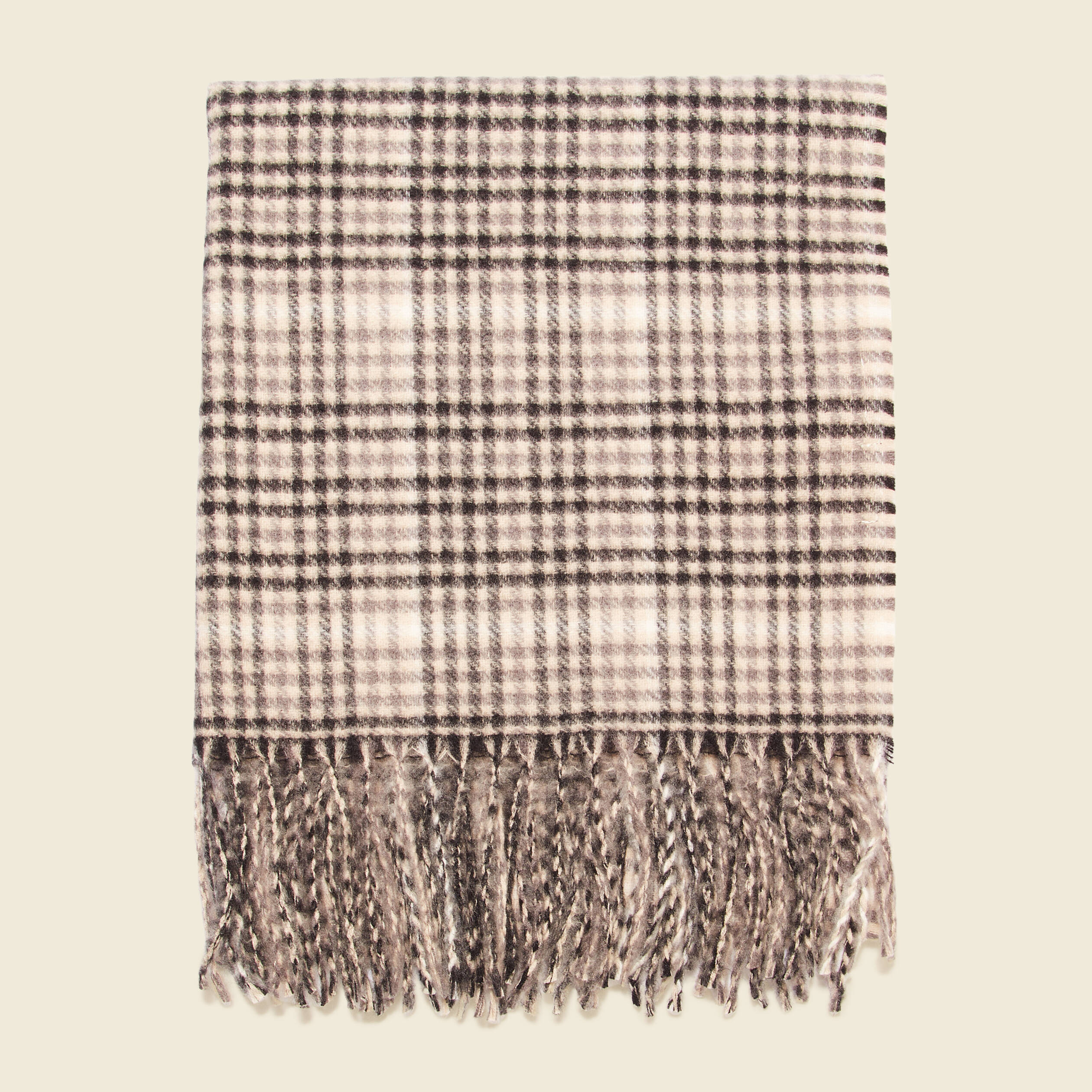 echarpe a franges gris fonce homme Écharpe à franges gris foncé homme