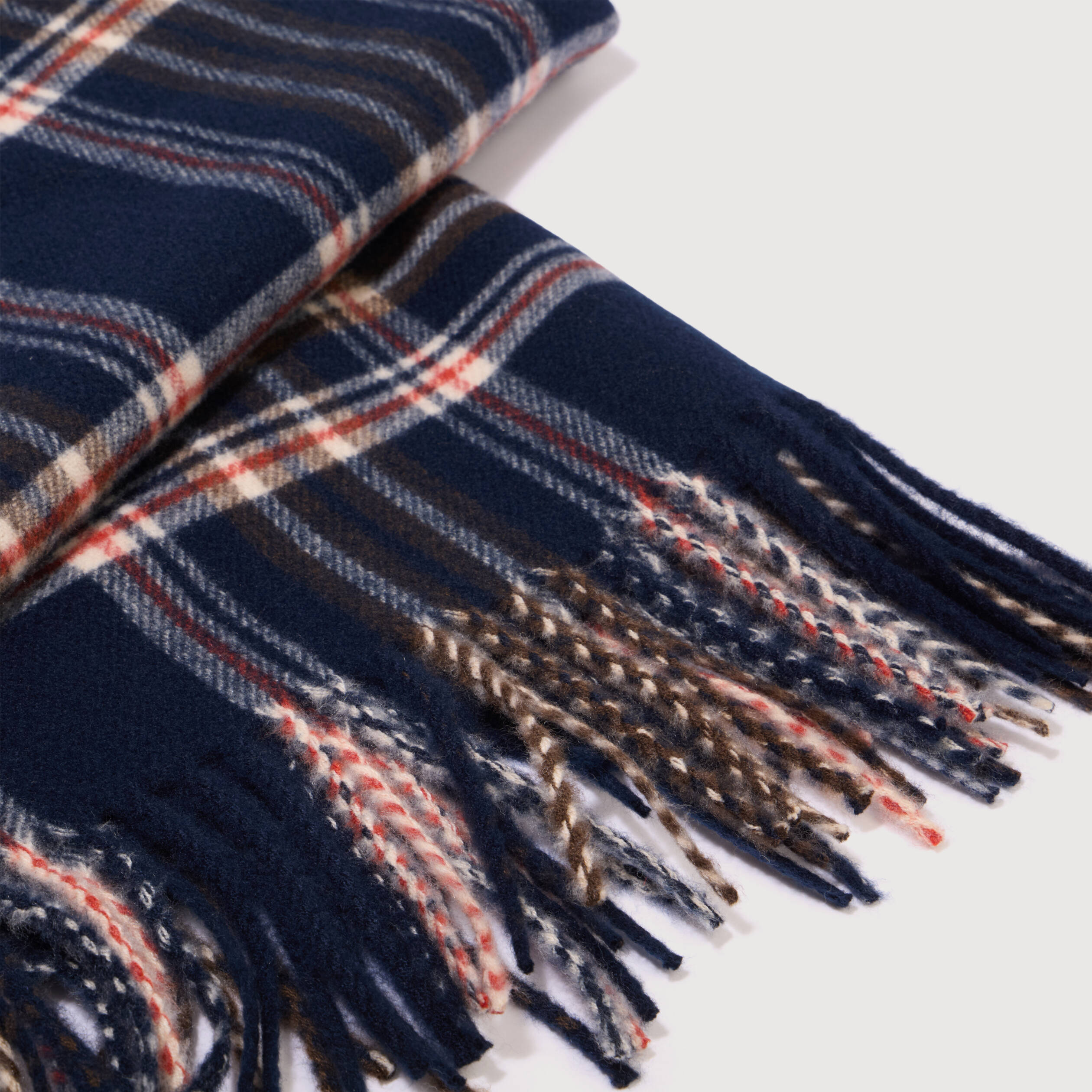 Plaid bleu marine homme