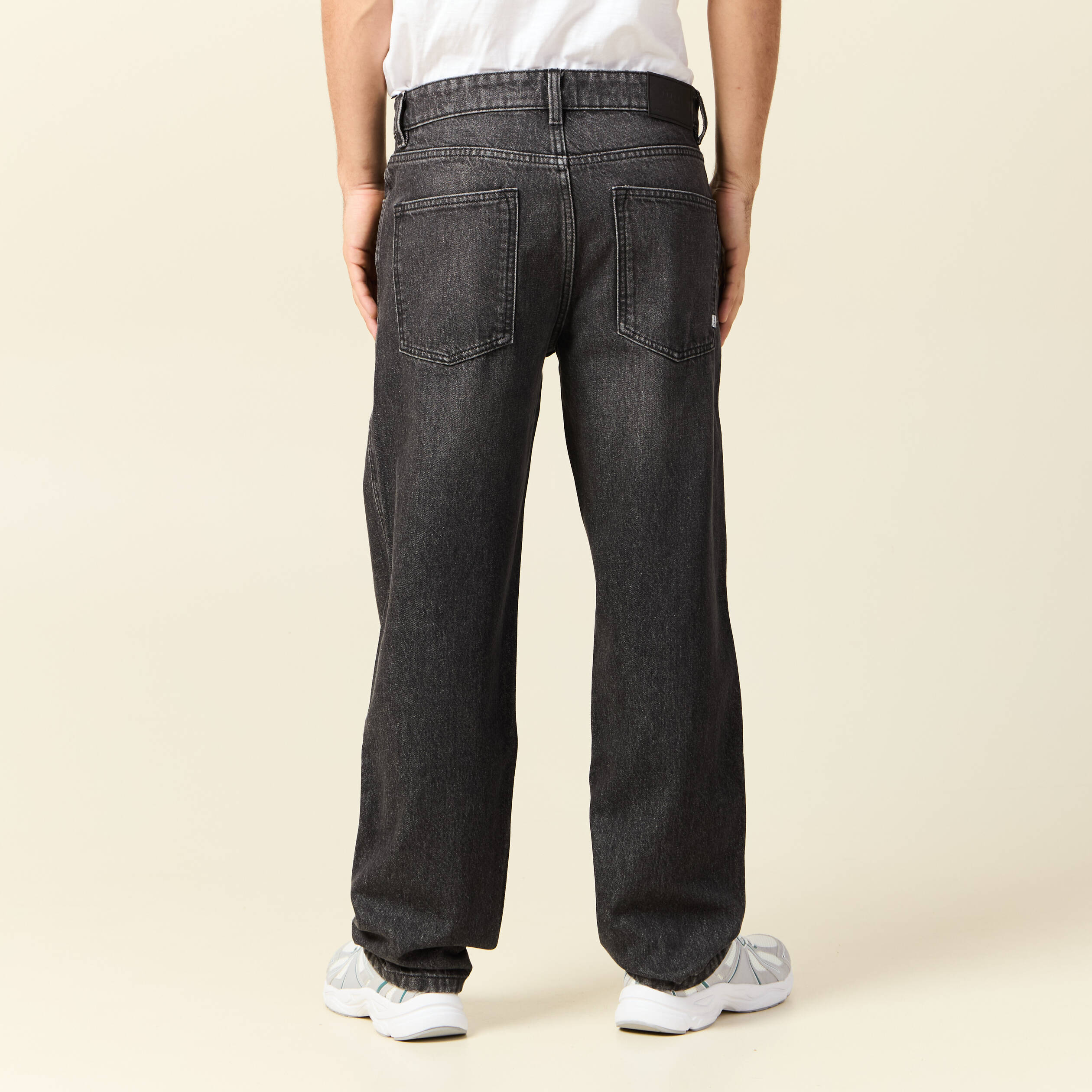 jeans large relaxed denim snow noir homme Jeans large relaxed denim snow noir homme