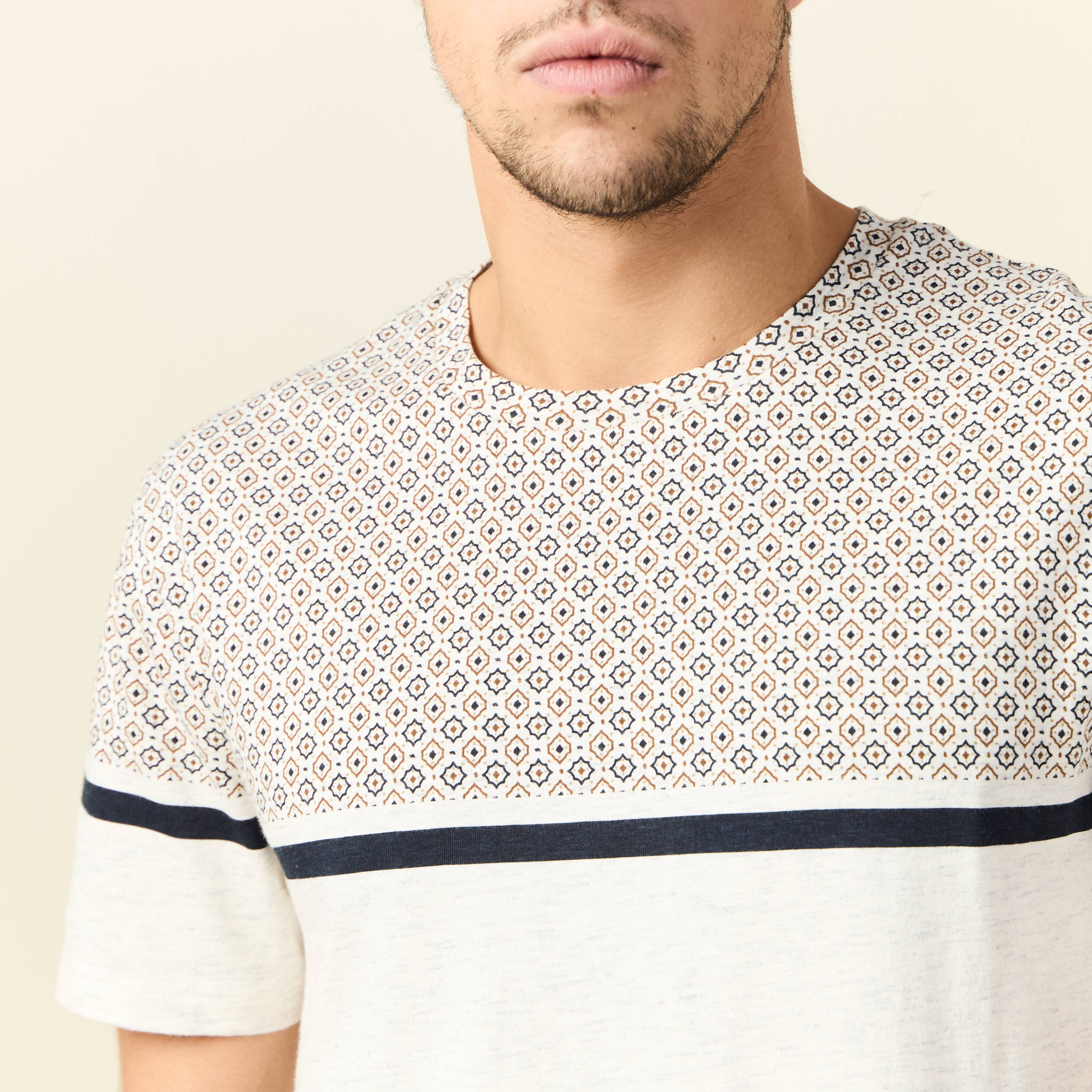 t shirt manches courtes marron fonce homme T-shirt manches courtes marron foncé homme