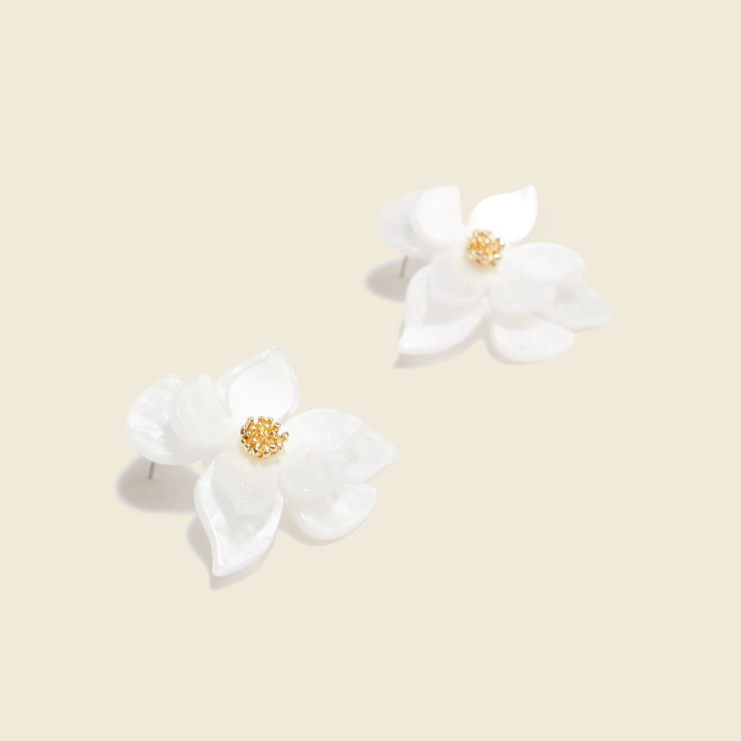 boucles doreilles clous blanc femme Boucles d'oreilles clous blanc femme