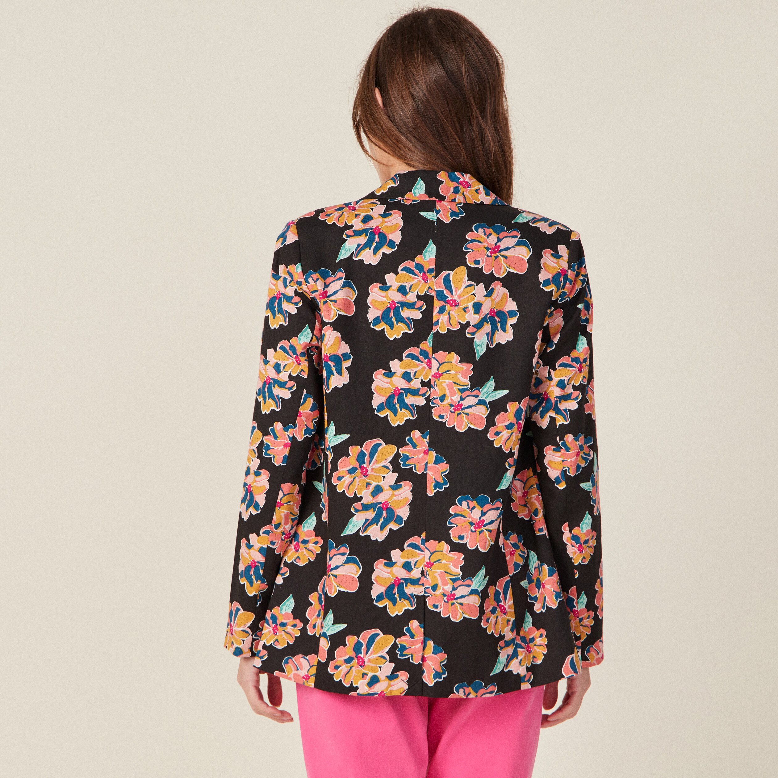 veste esprit blazer droite noir femme Veste esprit blazer droite noir femme