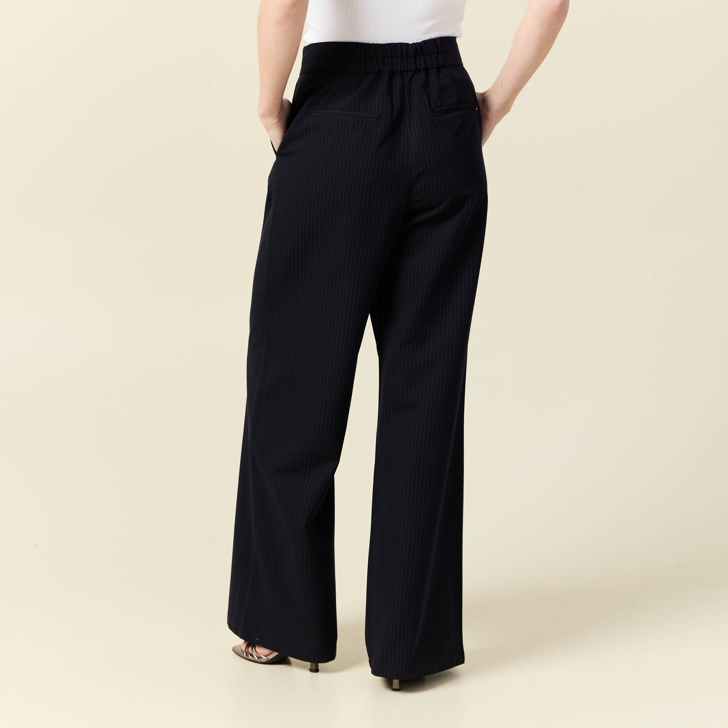 Pantalon Femme TAMOTSU Taille Grande 2 - Marine (Navy Blue) - Occasion Très Bon état