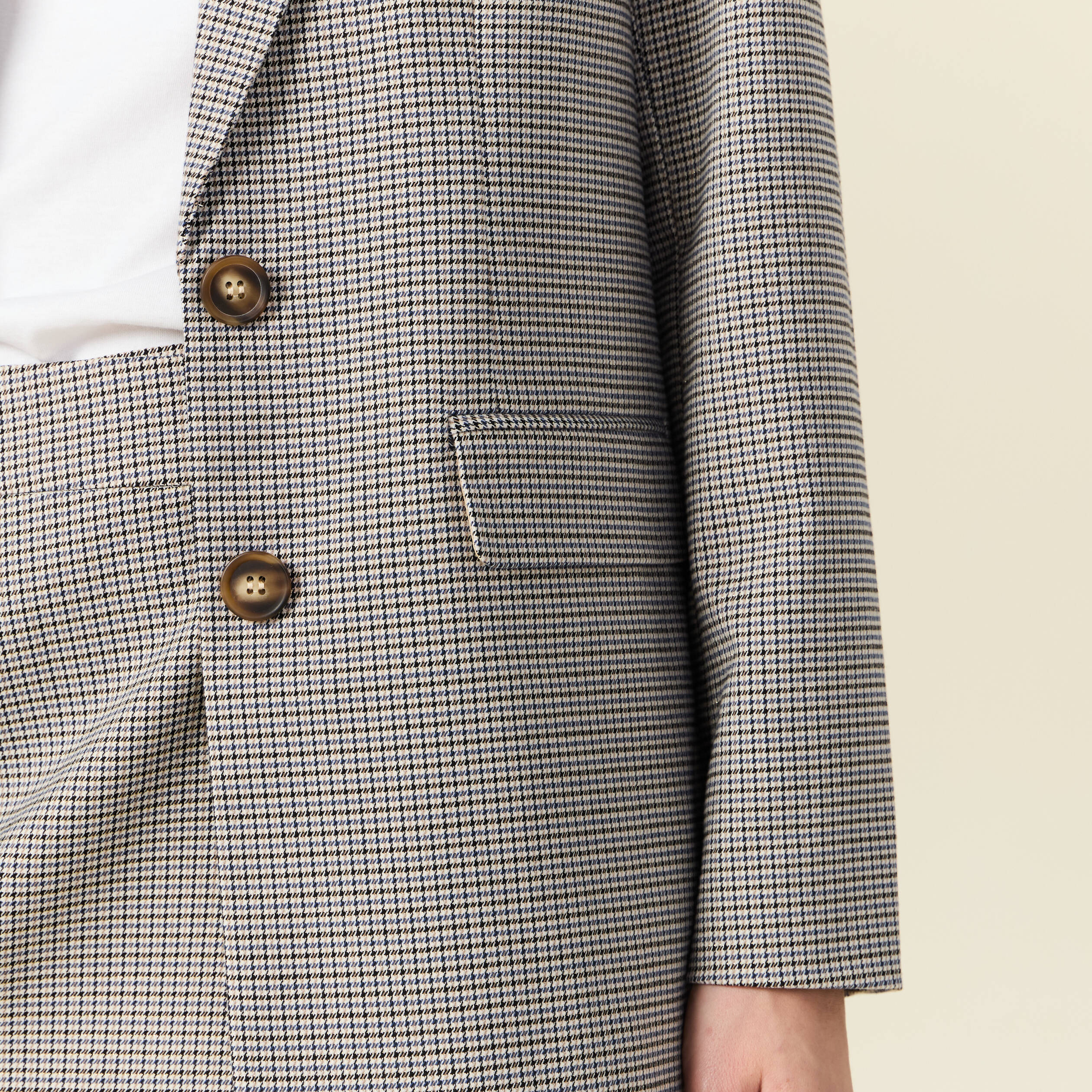 veste blazer eco responsable bleu marine femme Veste blazer éco-responsable bleu marine femme
