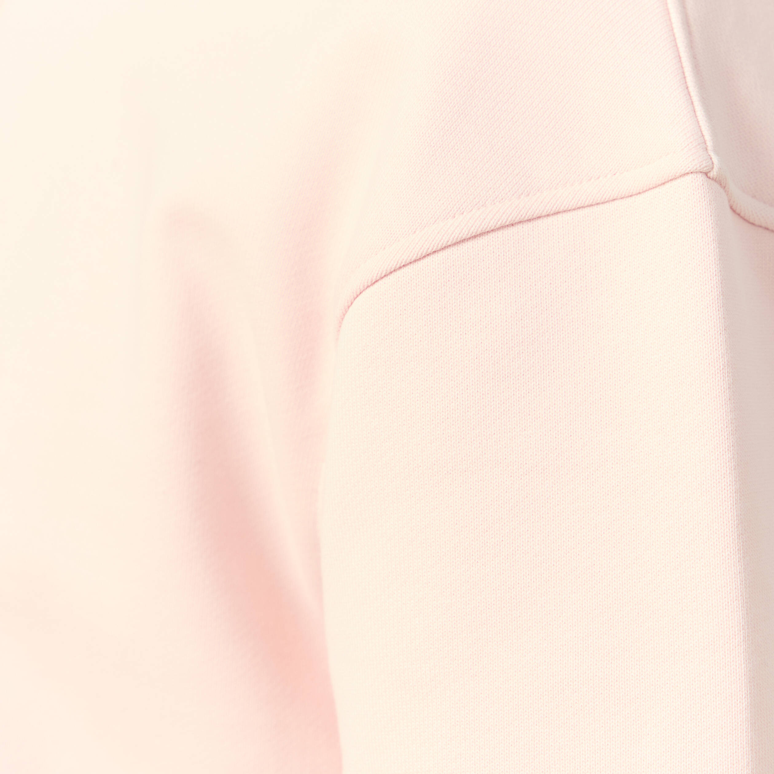 Sweat manches longues en coton rose poudr&eacute;e homme