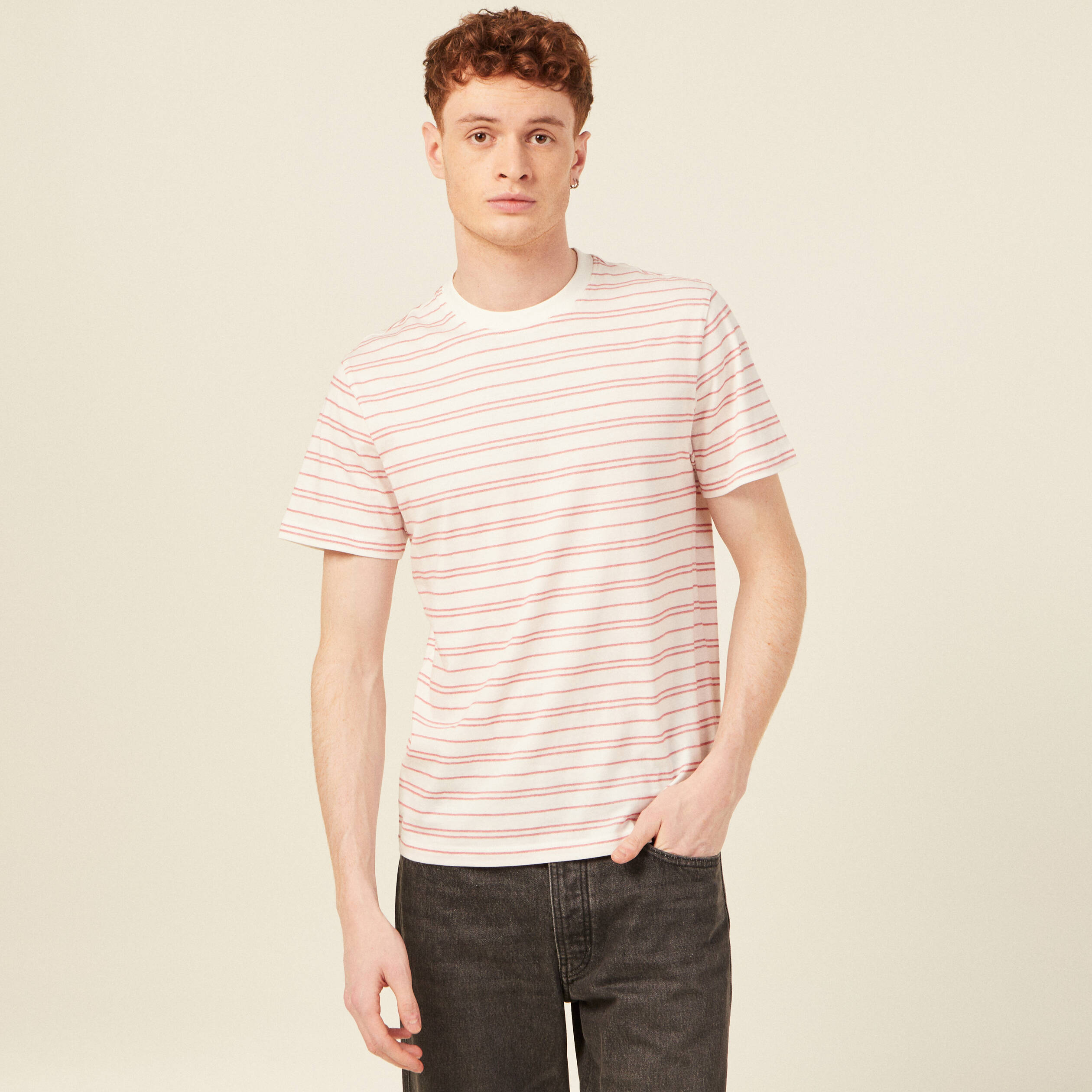 t shirt eco responsable ecru homme T-shirt éco-responsable ecru homme