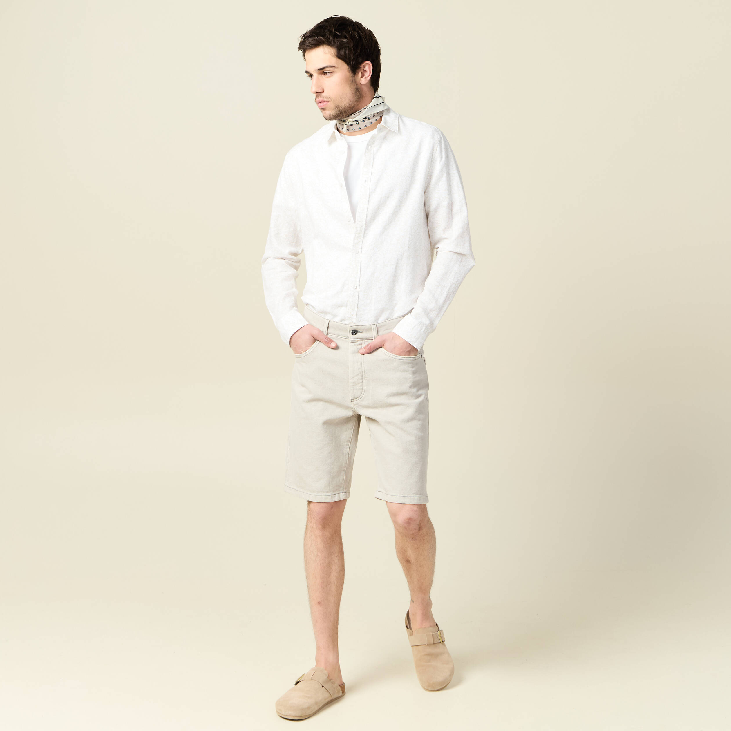 chemise manches longues blanc homme Chemise manches longues blanc homme
