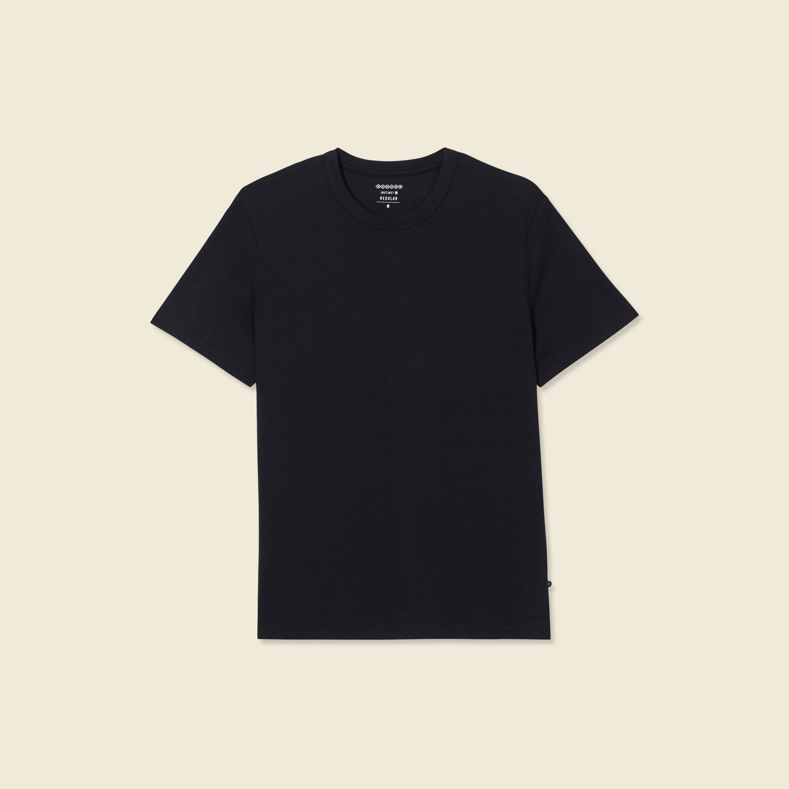 T-shirt en coton manches courtes noir homme