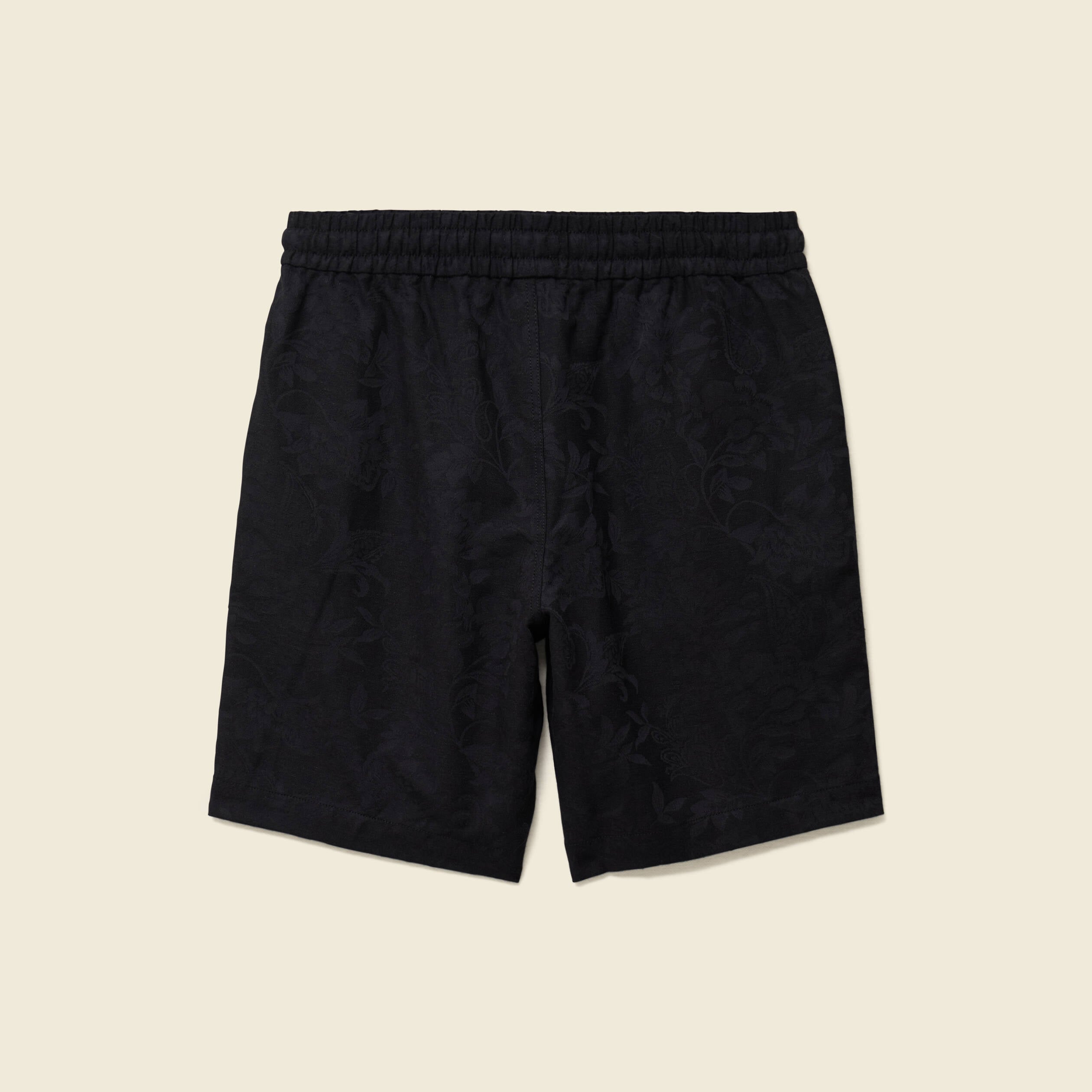 Bermuda coupe droite noir homme