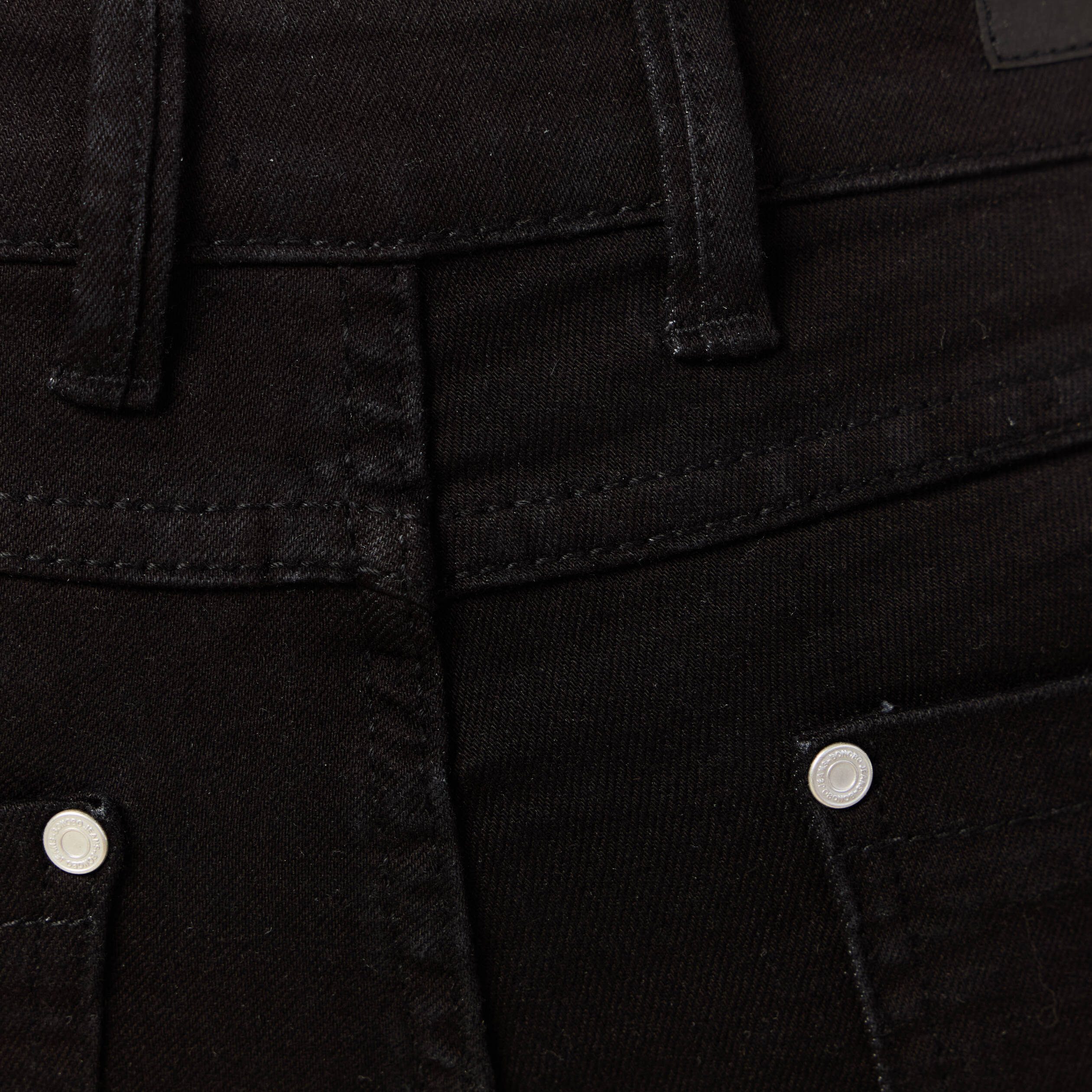 jeans regular 5 poches denim noir femme Jeans regular 5 poches denim noir femme