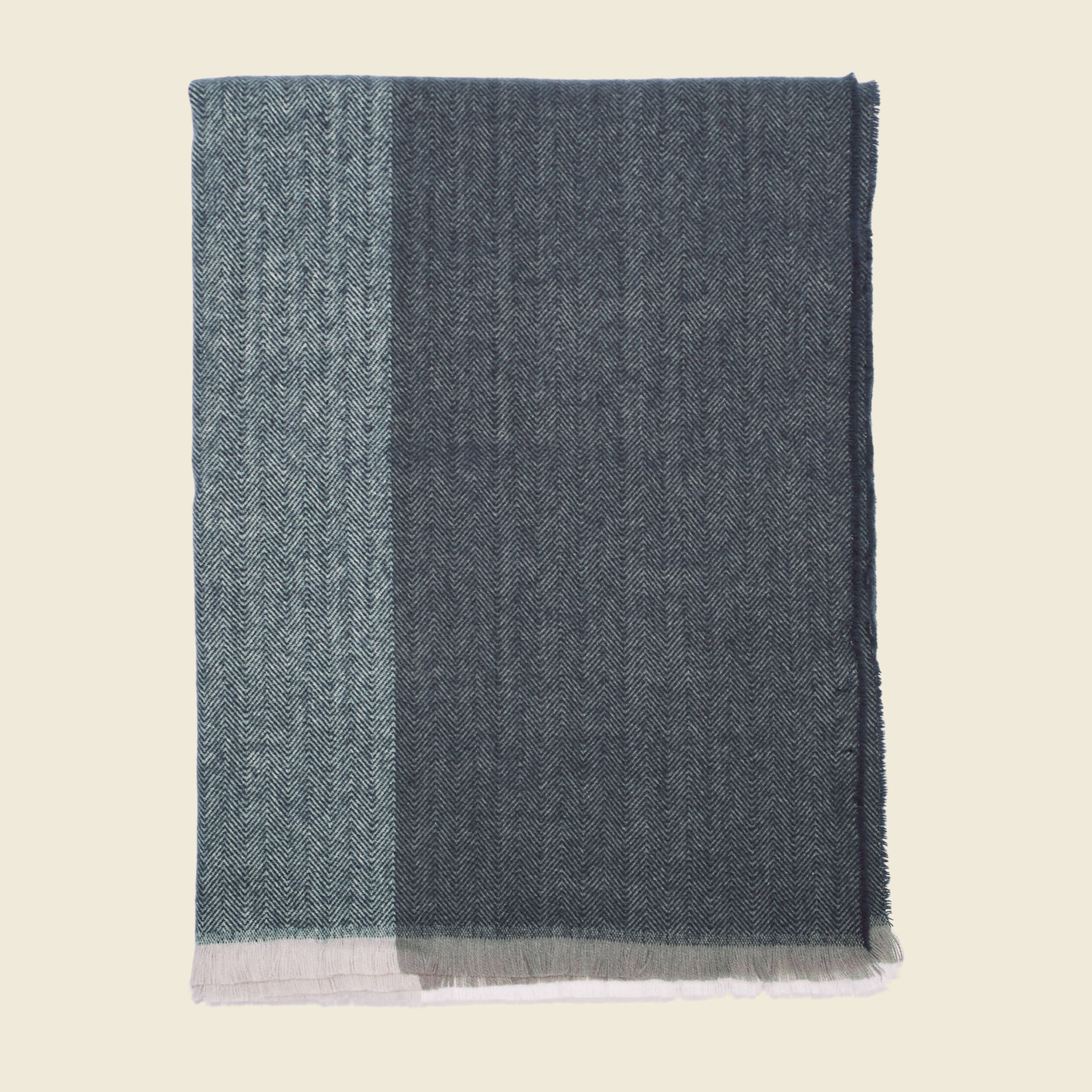 Etole bleu marine en voile de coton et motif cachemire coloré Anne