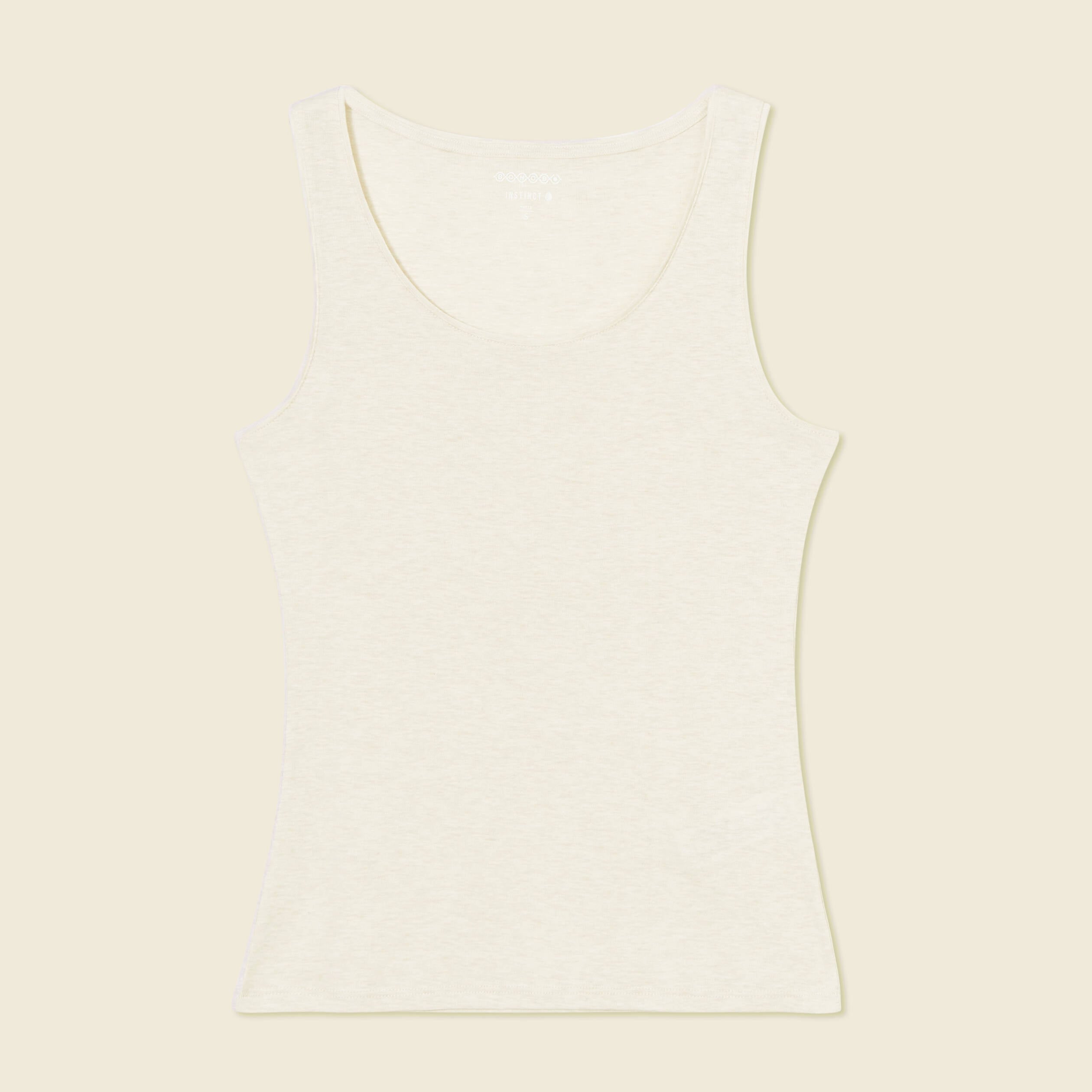 D&eacute;bardeur cintr&eacute; d&eacute;collet&eacute; sans manches beige femme