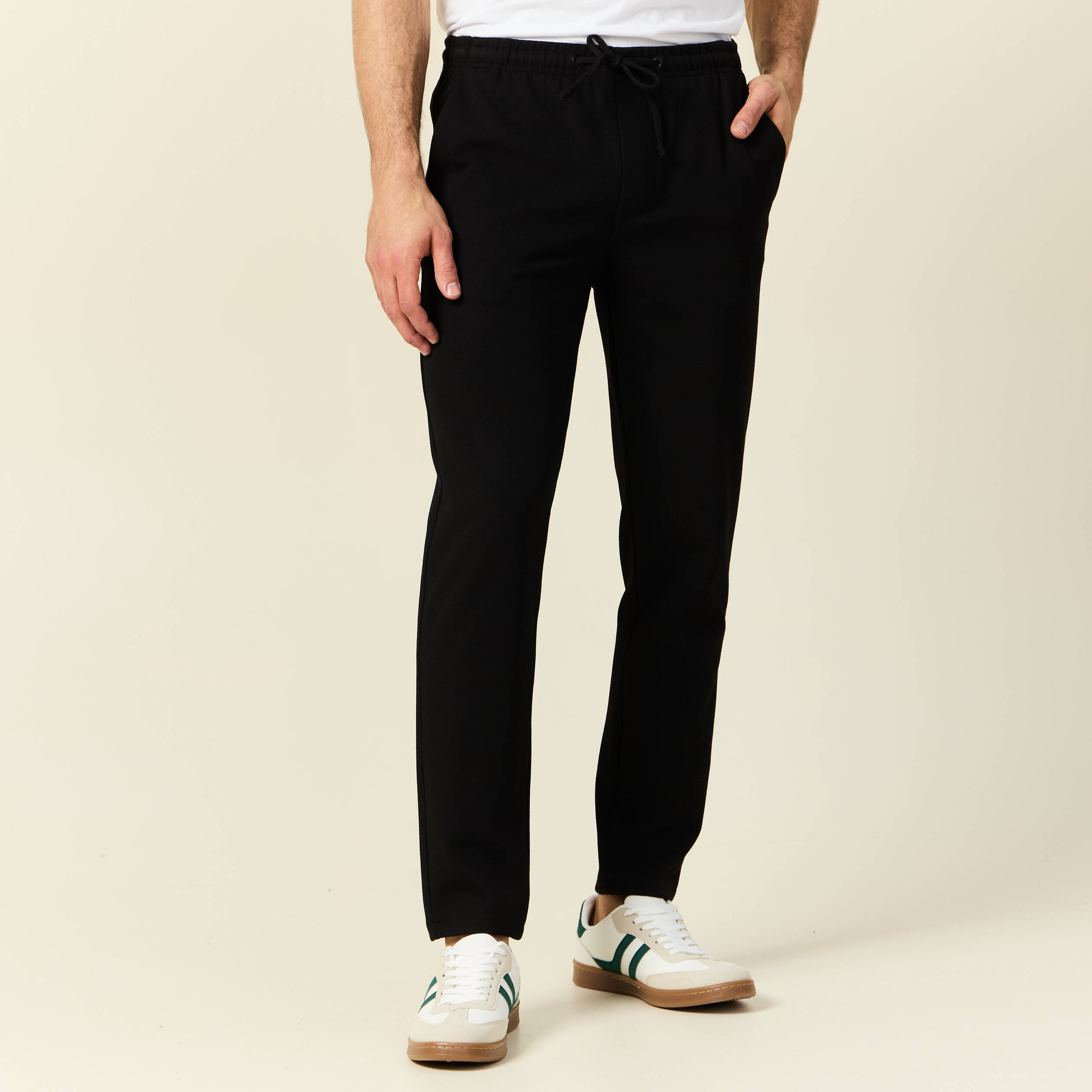 pantalon chino jogger noir homme Pantalon chino jogger noir homme